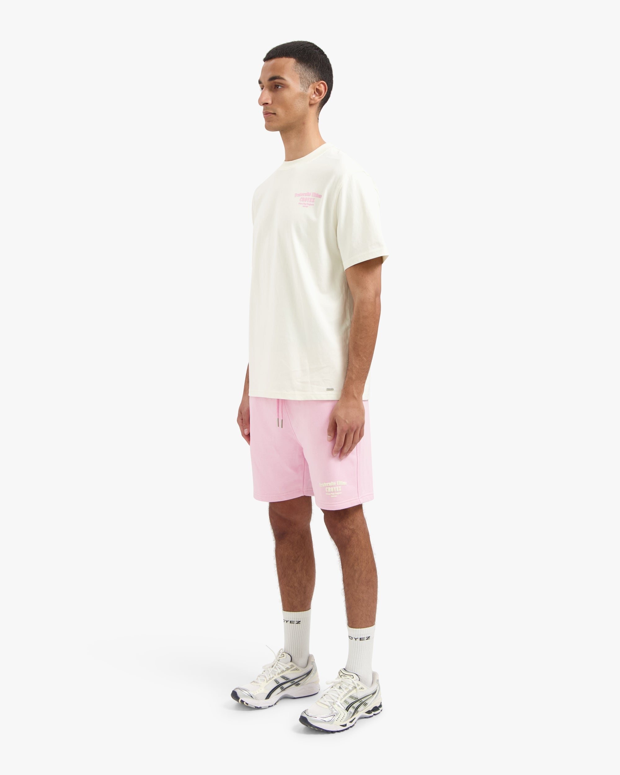 Croyez Fraternité T-shirt- Off White/Pink