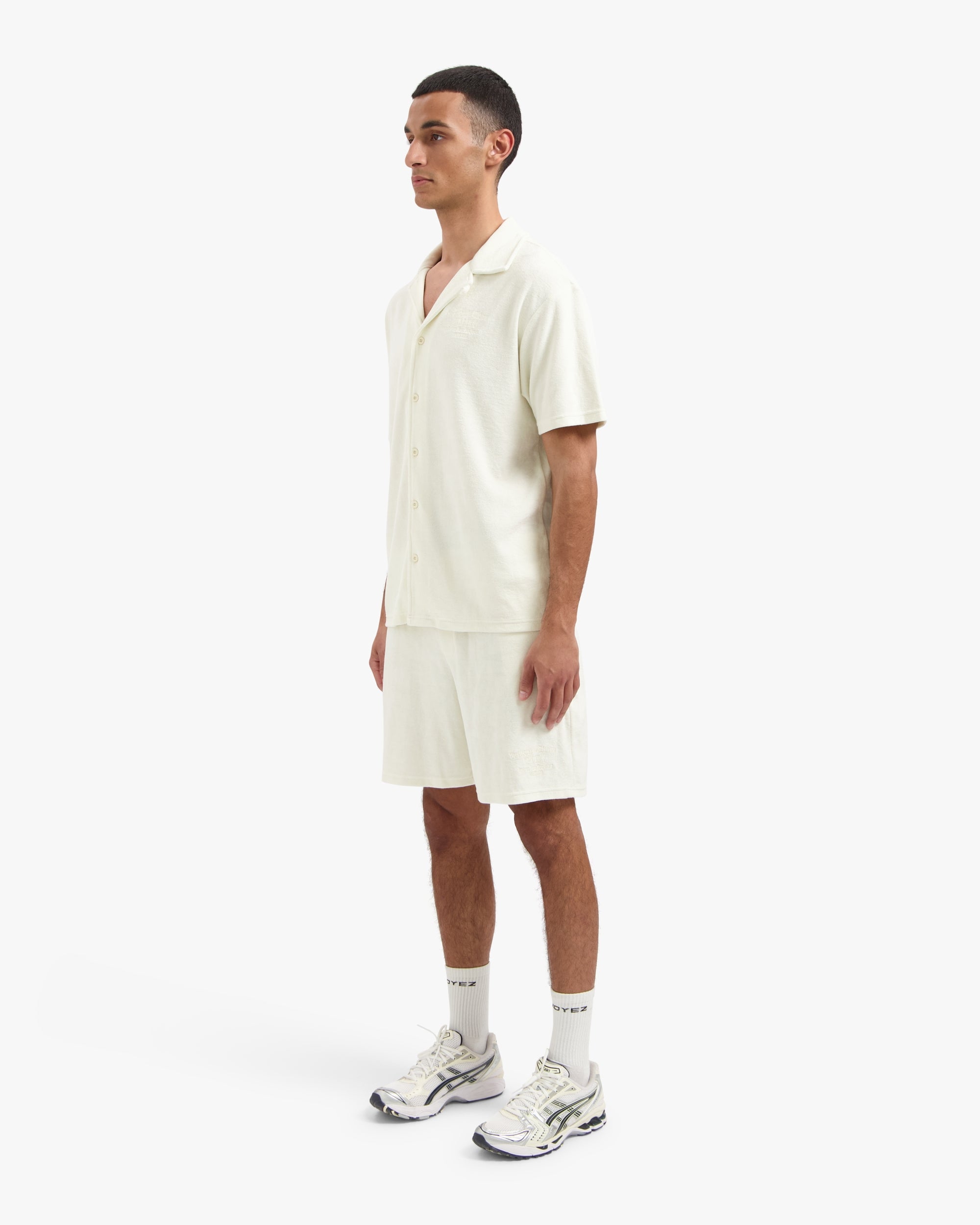 Croyez Fraternite Towelling Short- Off white