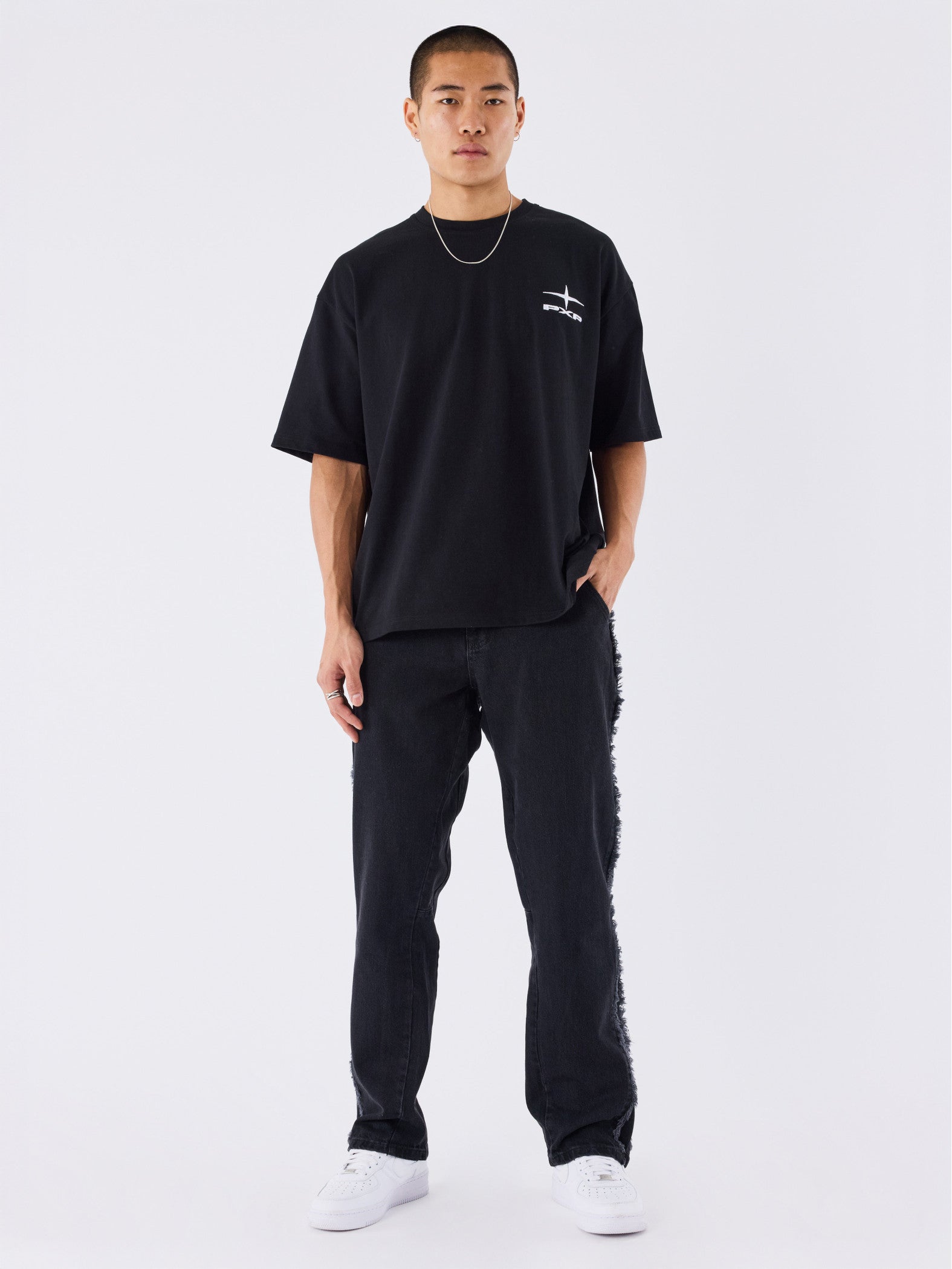 Project X Paris Flared Jeans- Black