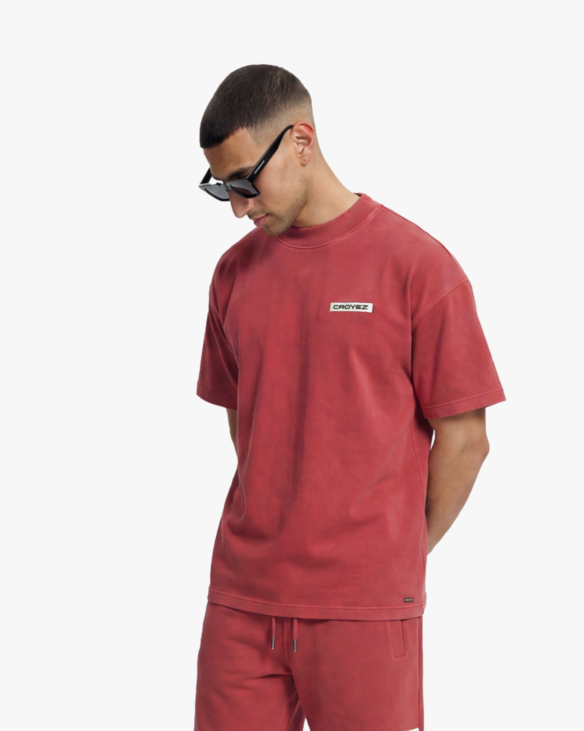 Croyez Garment Dye T-Shirt- Red