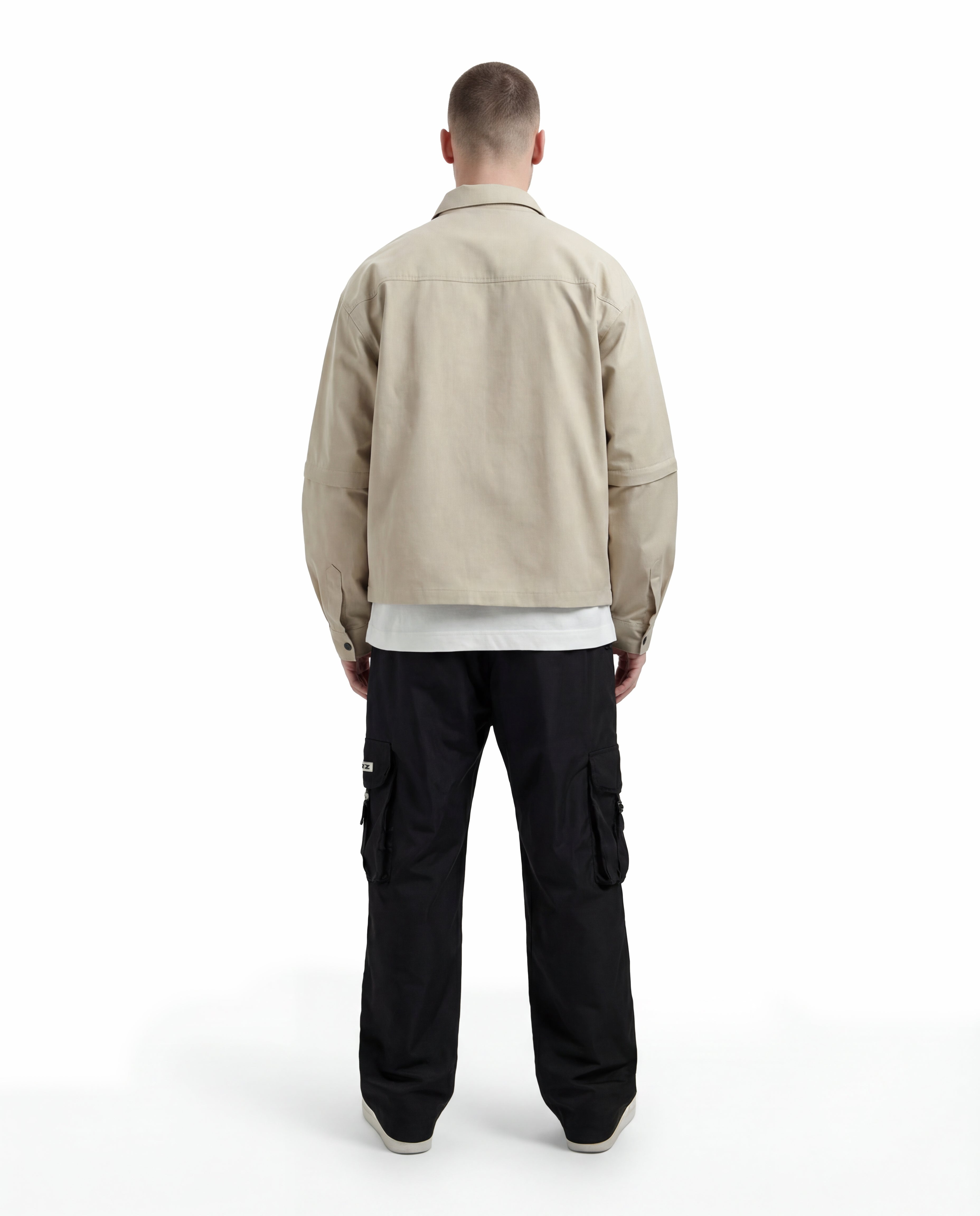 Croyez Nylon Puffer Jacket- Cream