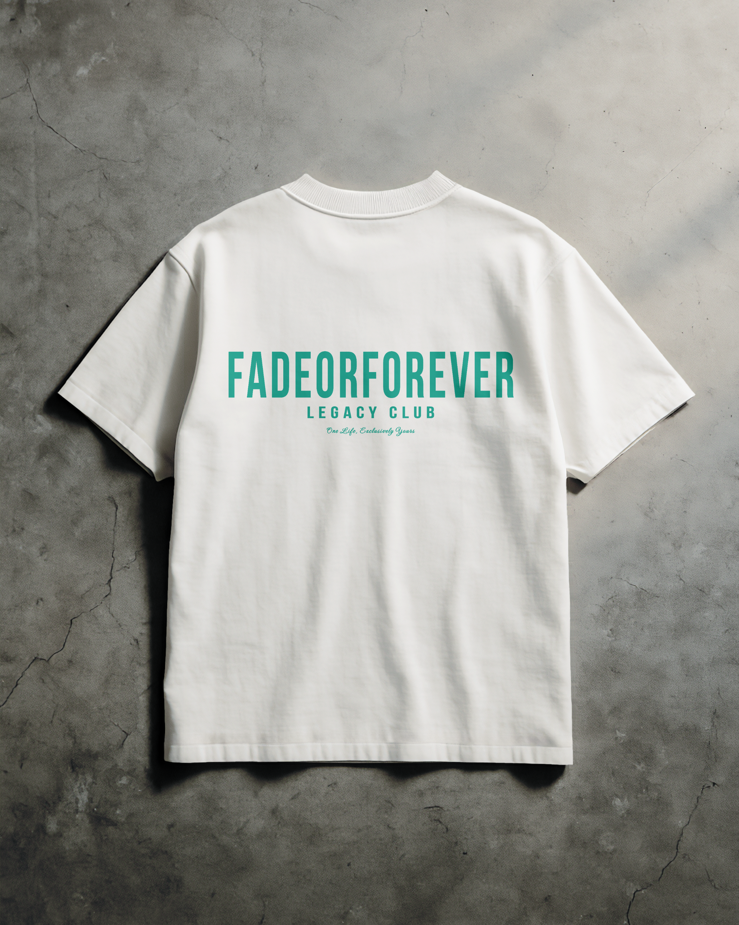 Fade Or Forever Legacy T-shirt- White/Green