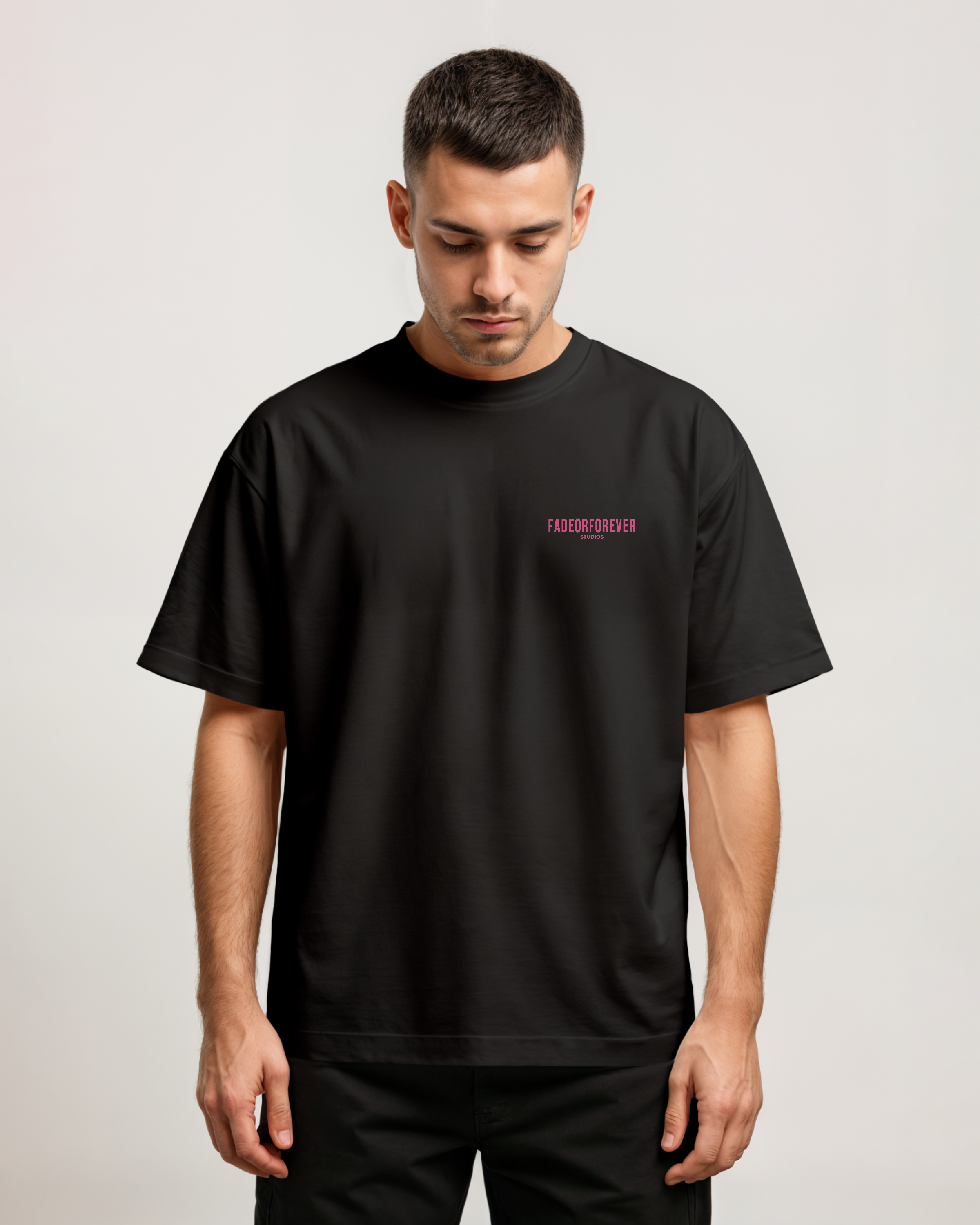 Fade Or Forever Riviera T-shirt- Black/Pink