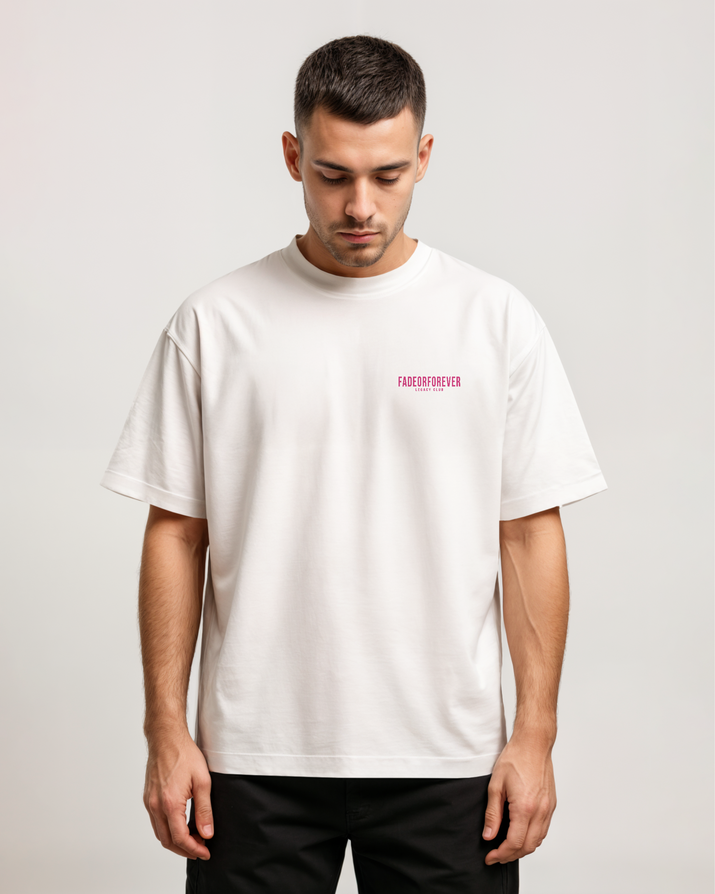 Fade Or Forever Riviera T-shirt- White/Pink