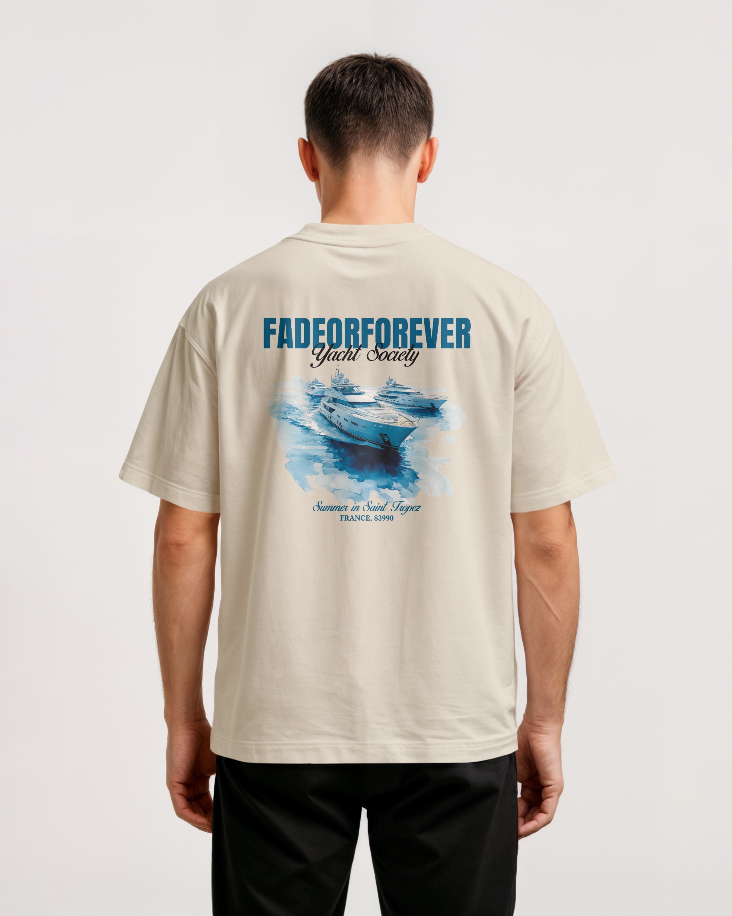 Fade Or Forever Yacht T-shirt- Beige