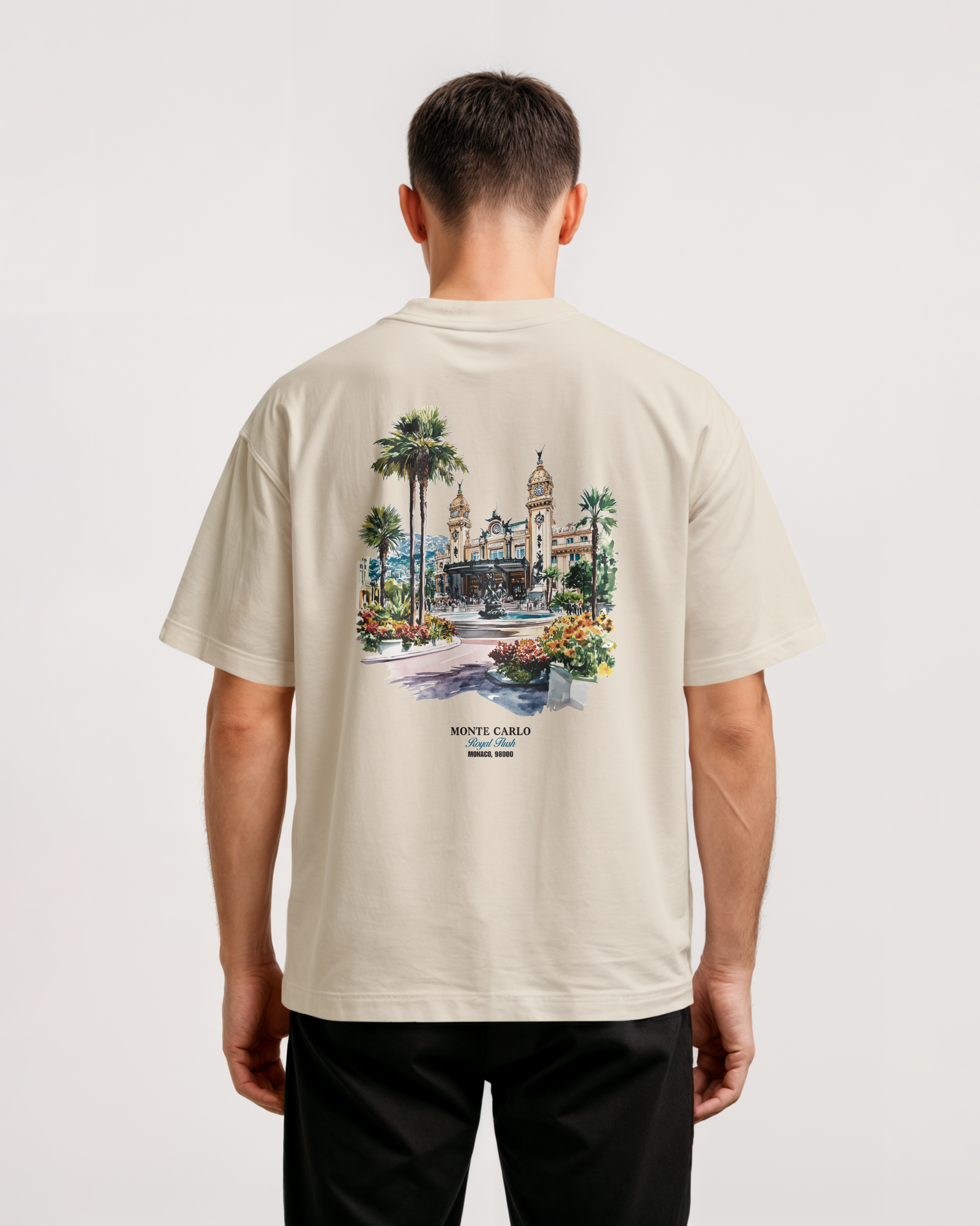 Fade Or Forever Casino T-shirt- Beige