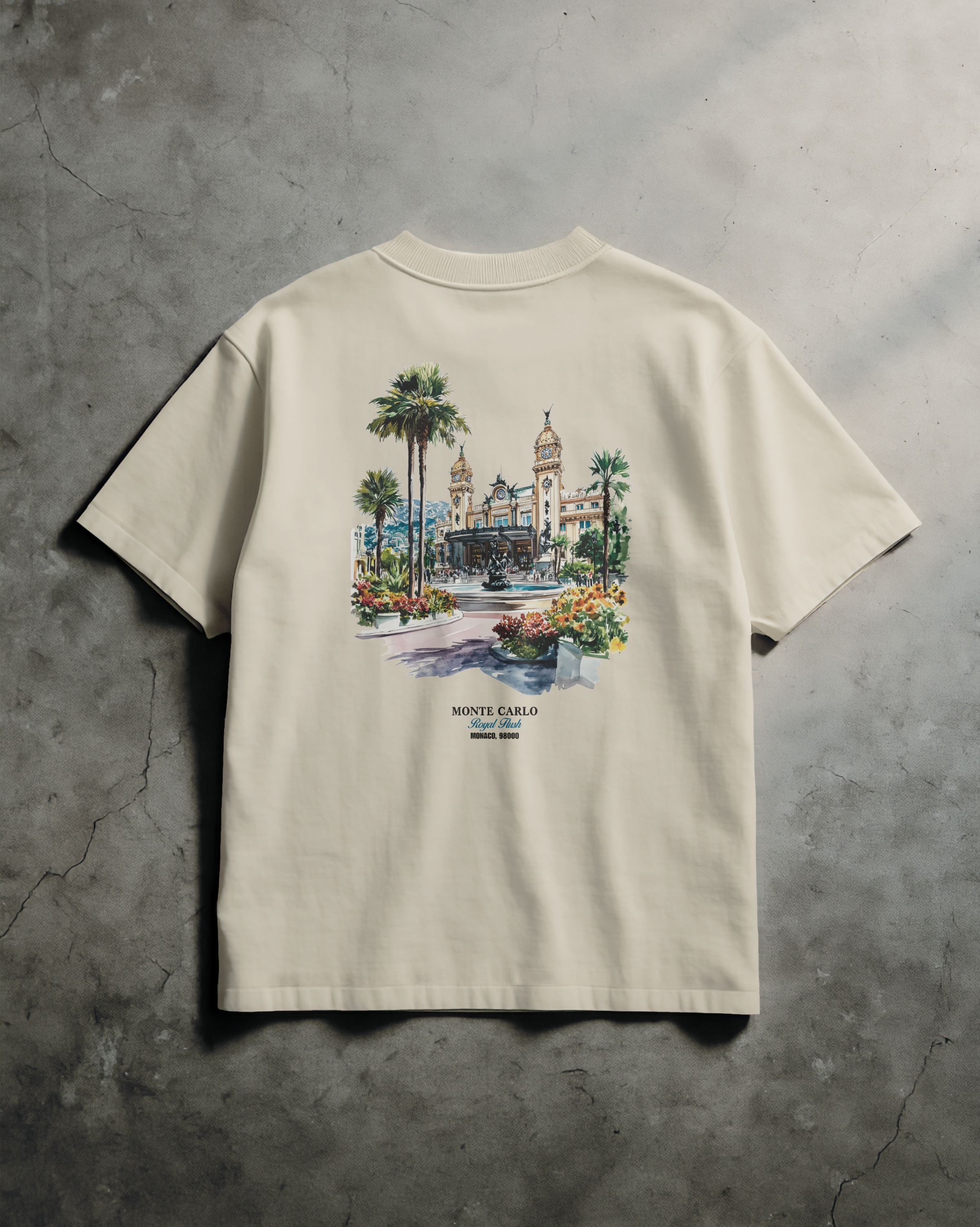 Fade Or Forever Casino T-shirt- Beige