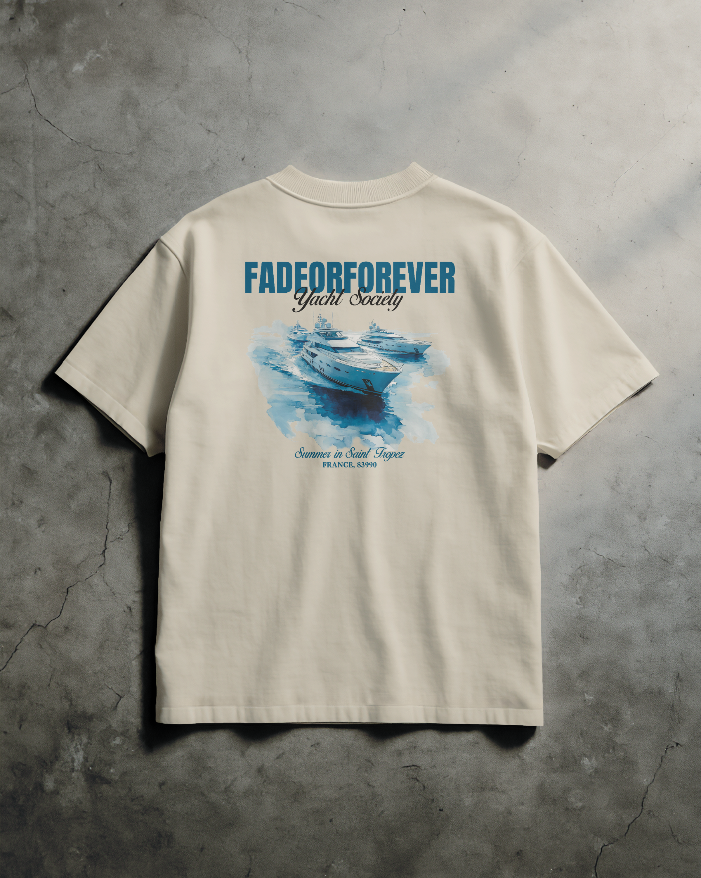 Fade Or Forever Yacht T-shirt- Beige