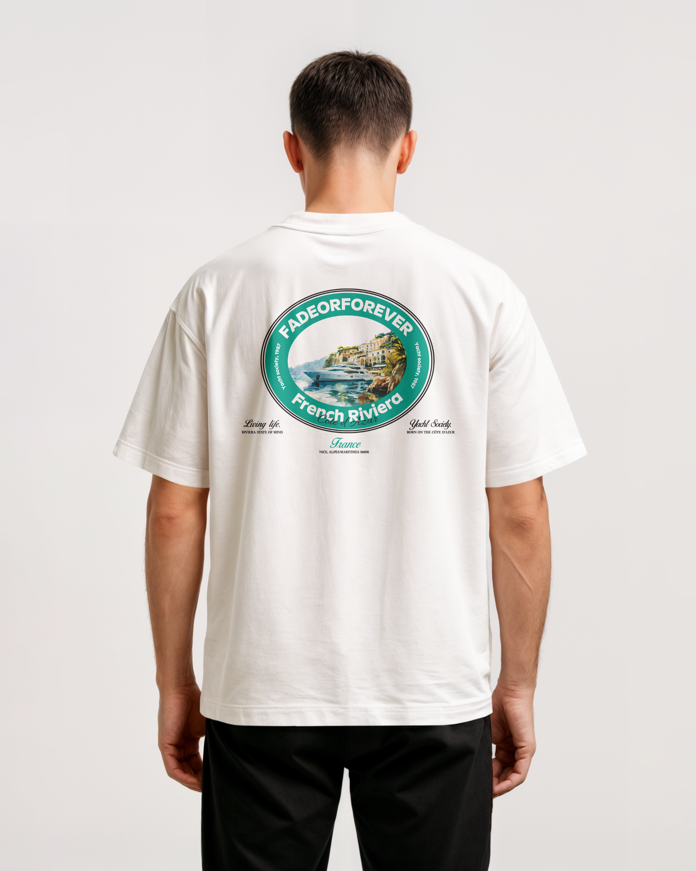 Fade Or Forever Riviera T-shirt- White/Green