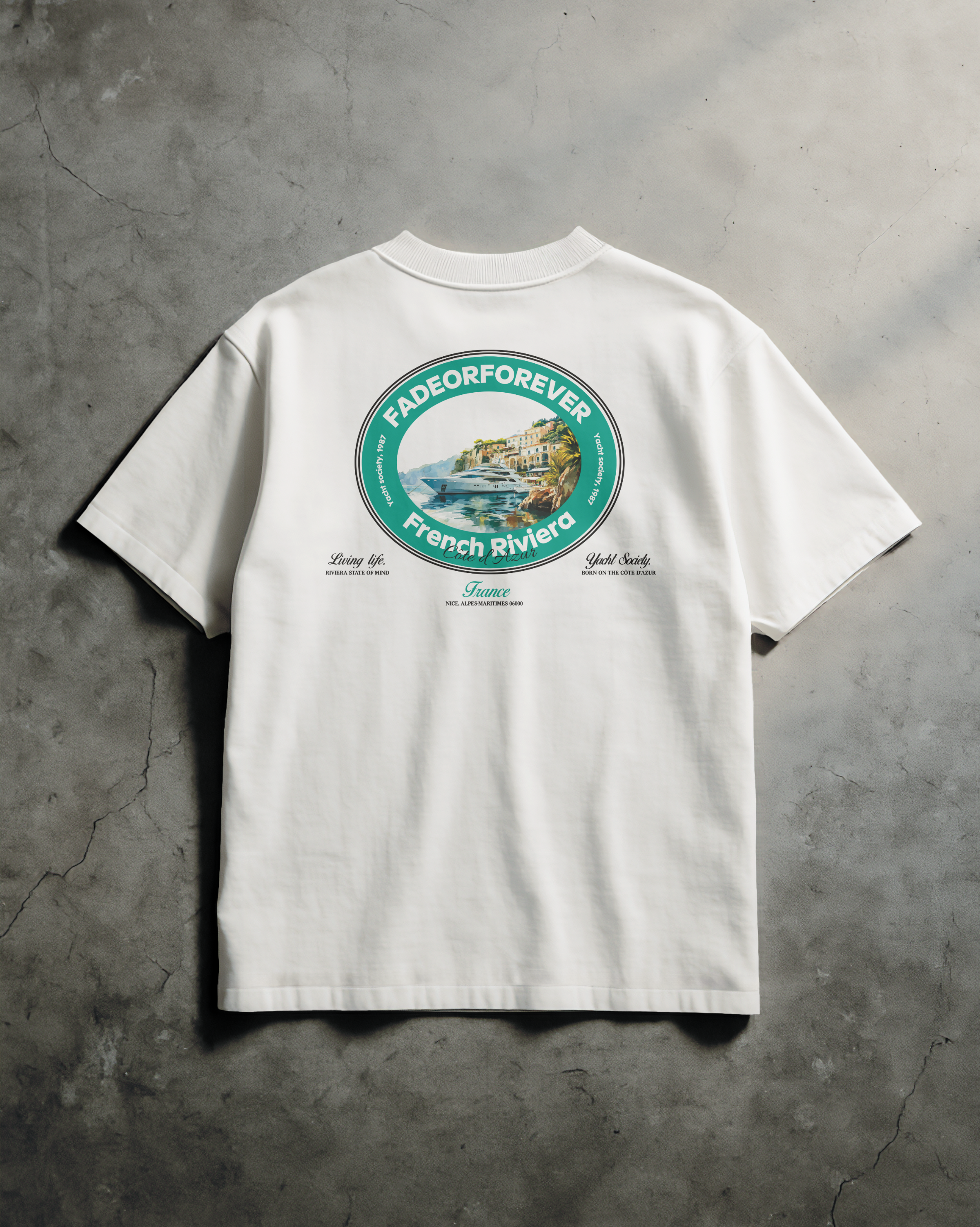 Fade Or Forever Riviera T-shirt- White/Green