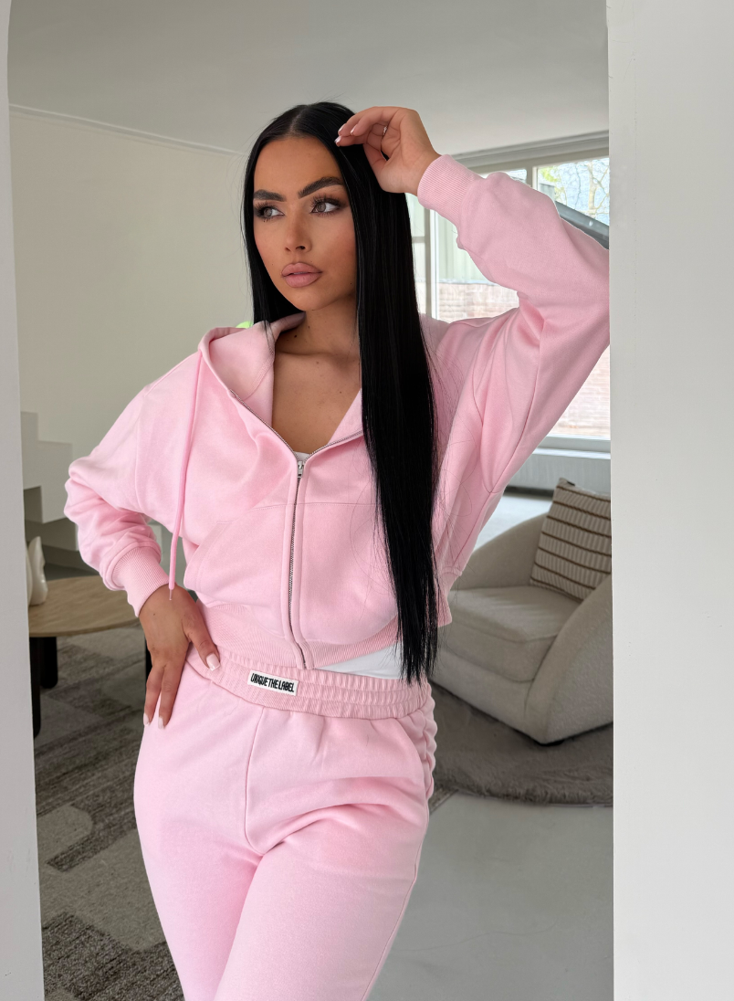 Unique The Label Molly Vest- Powder Pink