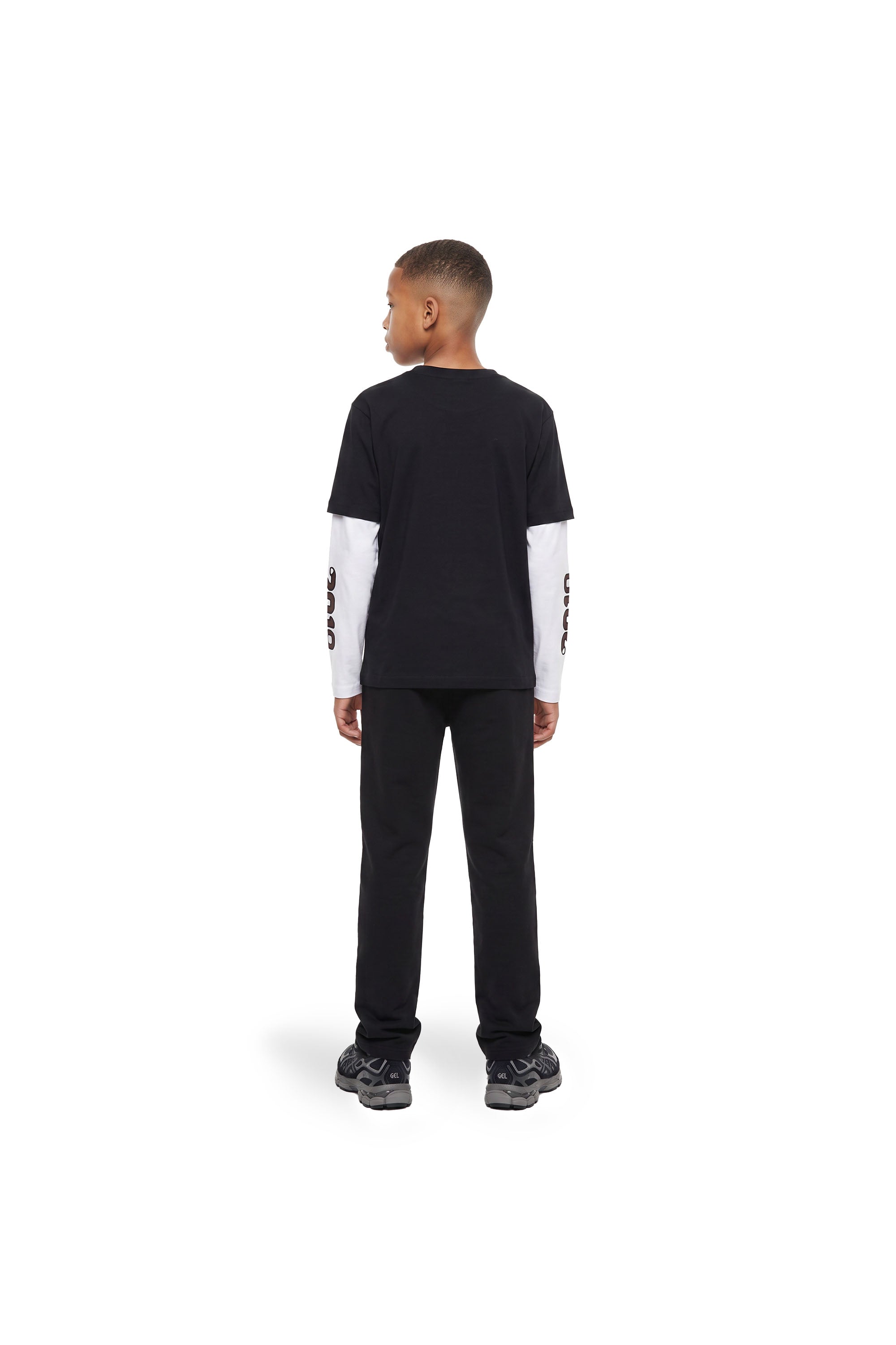 Malelions Junior College Double Layered Longsleeve T-Shirt - Black