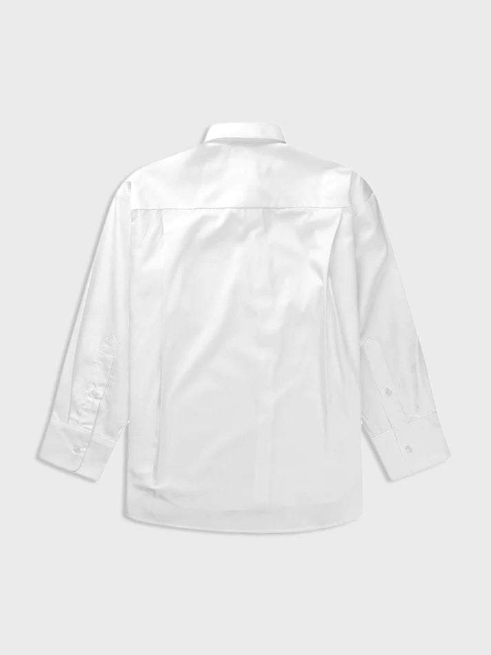 Off The pitch Dames Oversized Chalk Shirt Wit