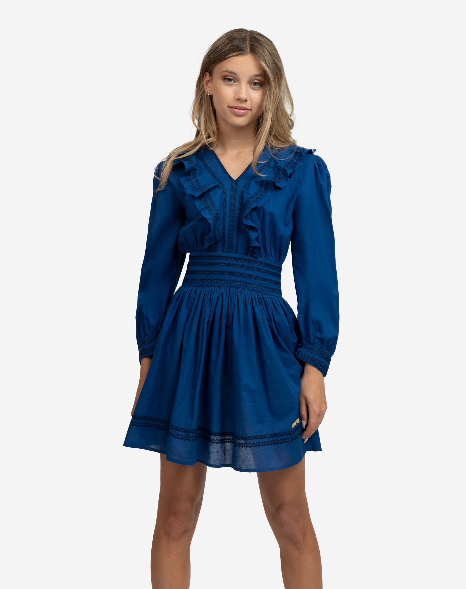 Nik&Nik Rihanna Dress Blauw Lagoon