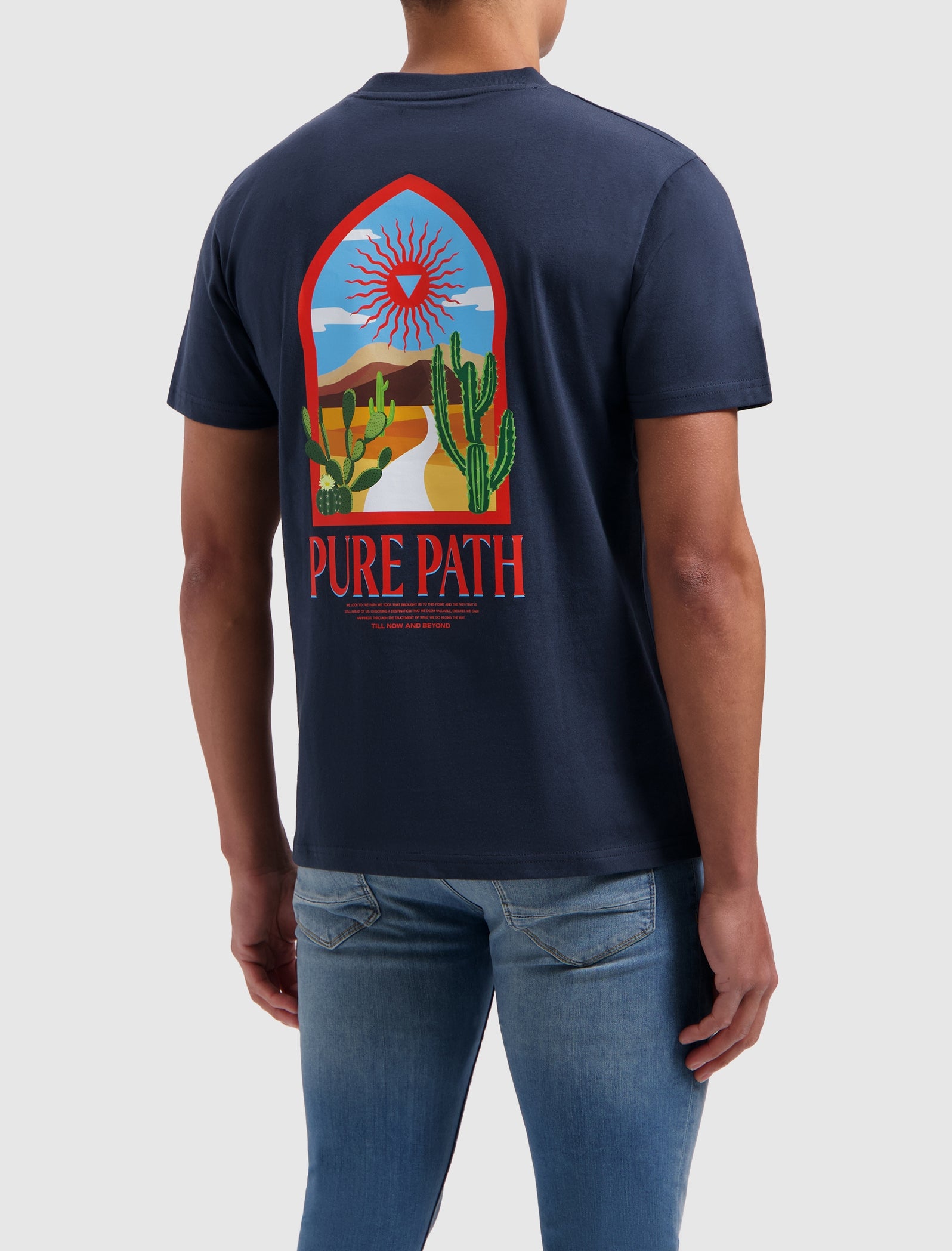 Pure Path Desert Journey T-shirt Donker Blauw