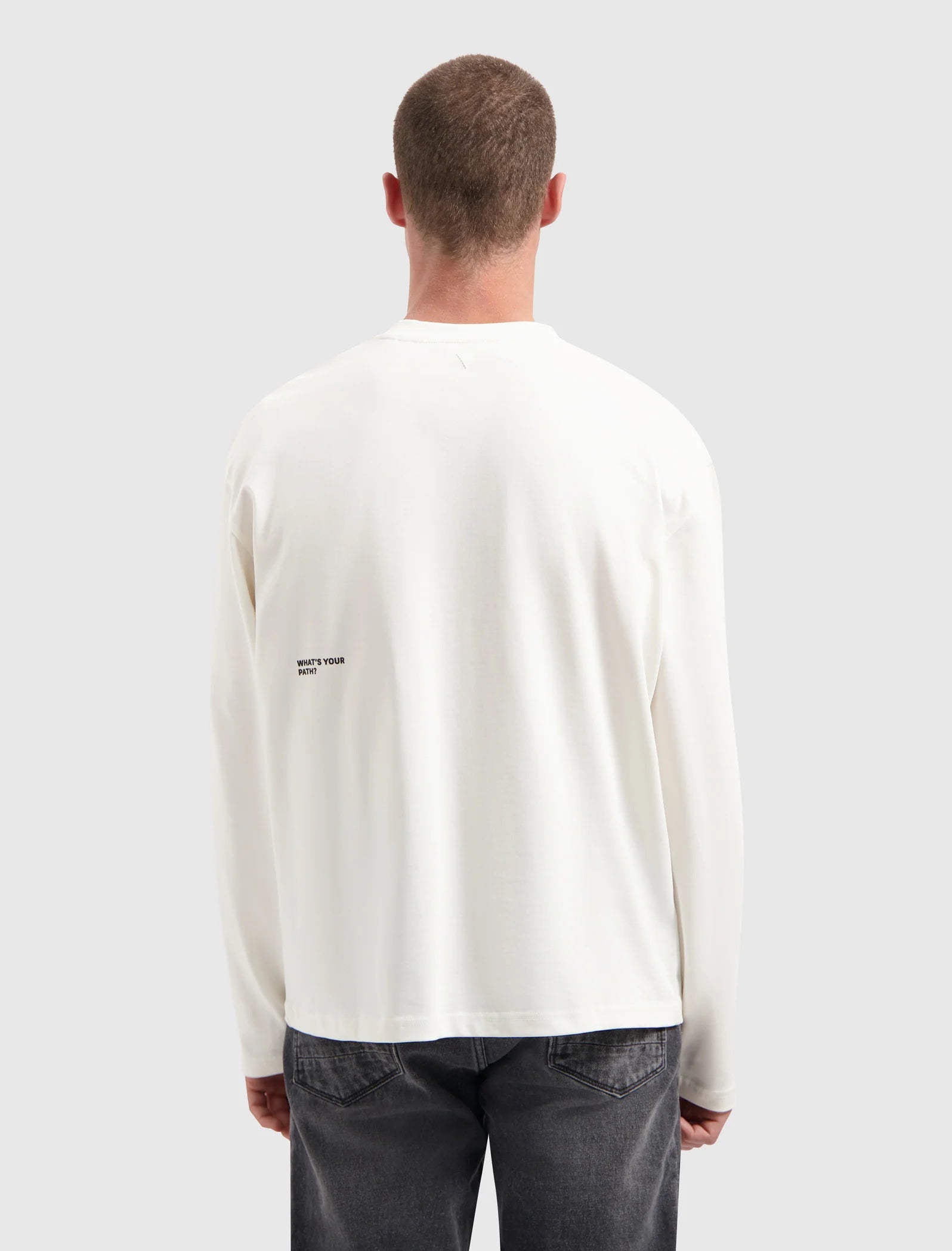 Pure Path New Dropping Long Sleeve- Off White