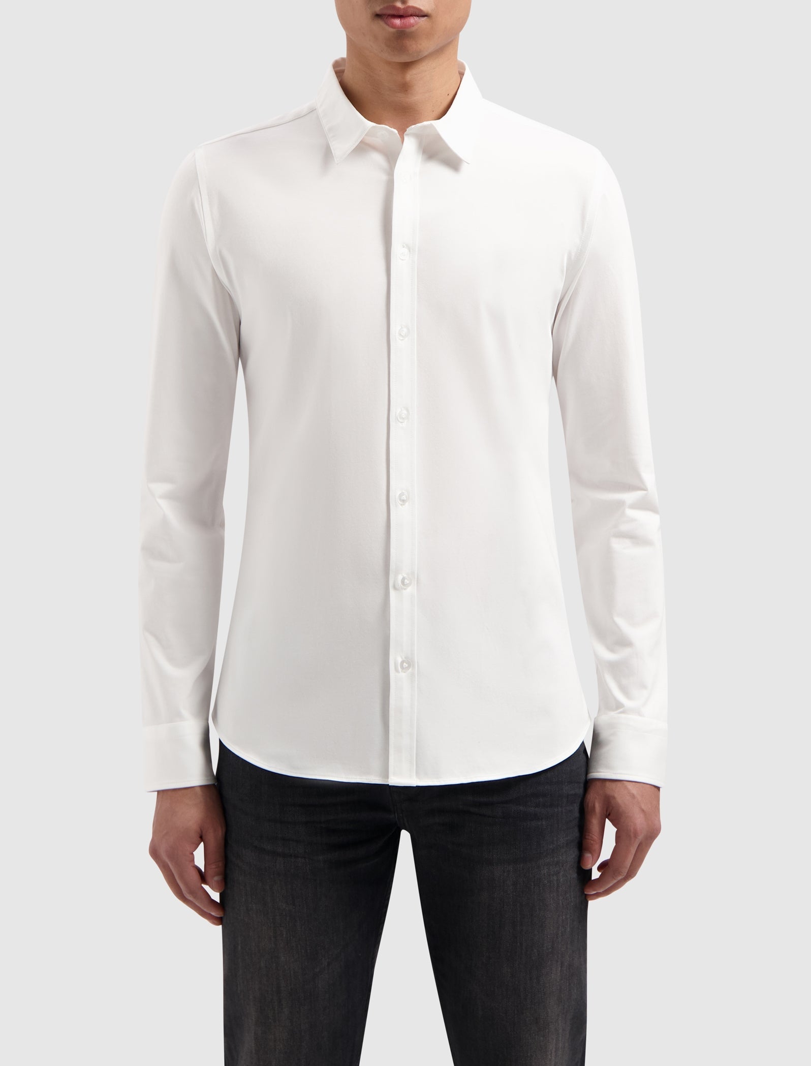 Pure Path Essential Jersey Shirt- White