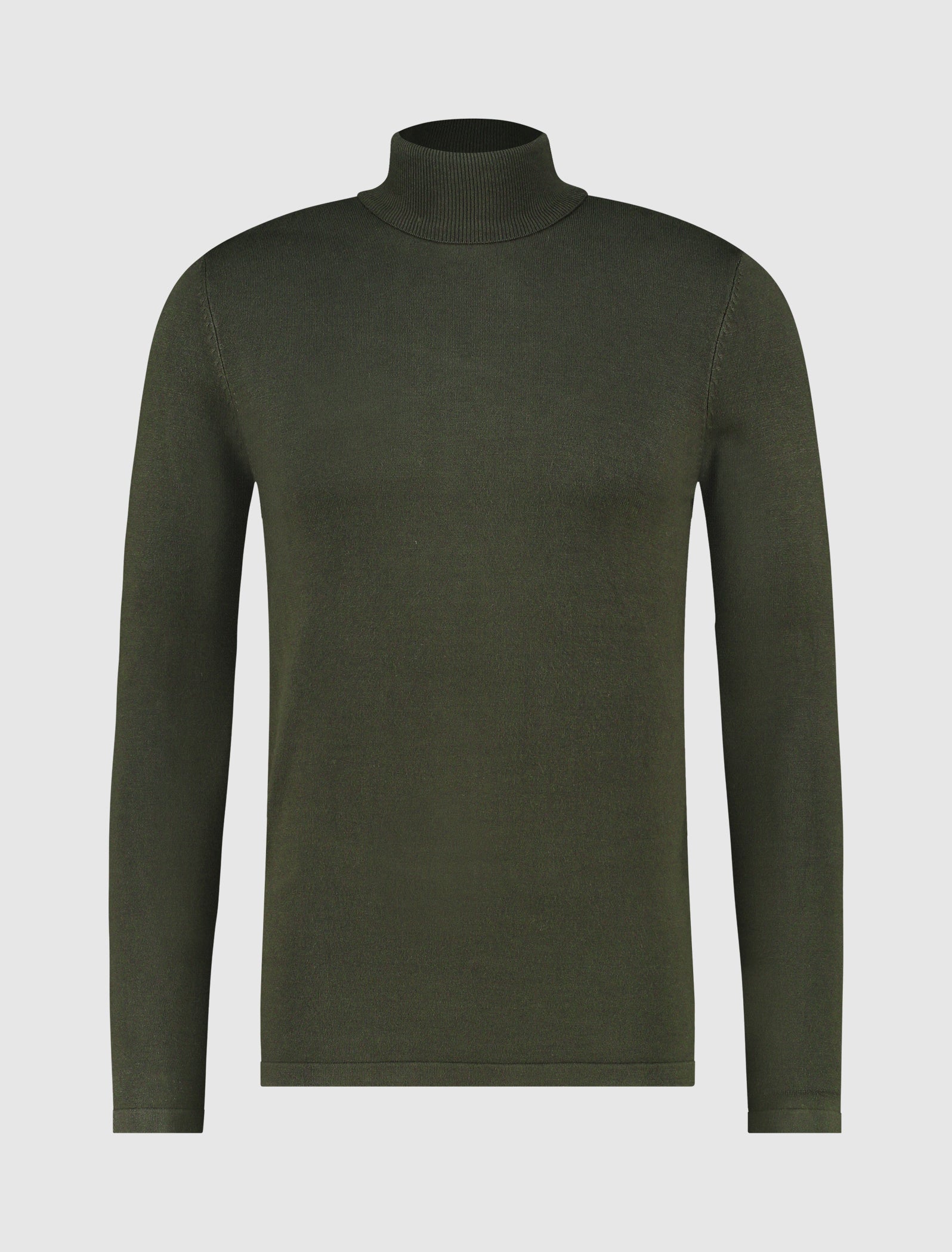 Purewhite Essential Knit Turtleneck Army Groen