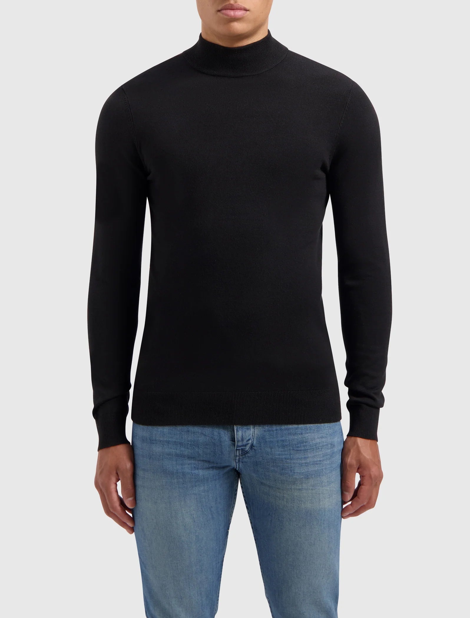 Pure Path Essential Knitwear Mockneck Sweater