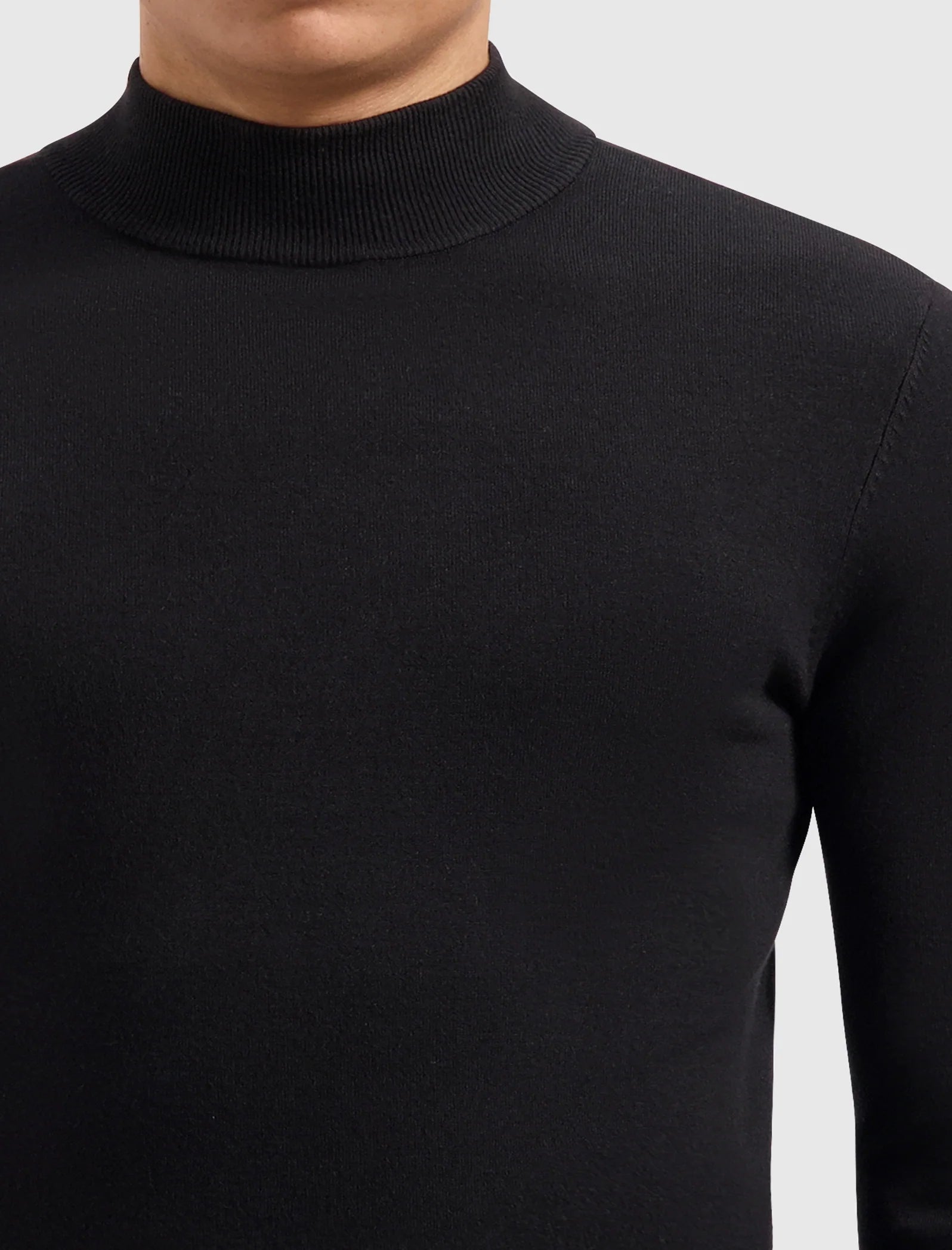 Pure Path Essential Knitwear Mockneck Sweater