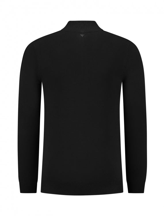 Pure Path Essential Knit Half-Zip- Black