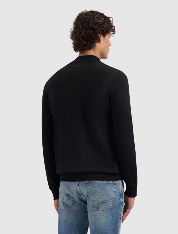 Pure Path Essential Knit Half-Zip- Black