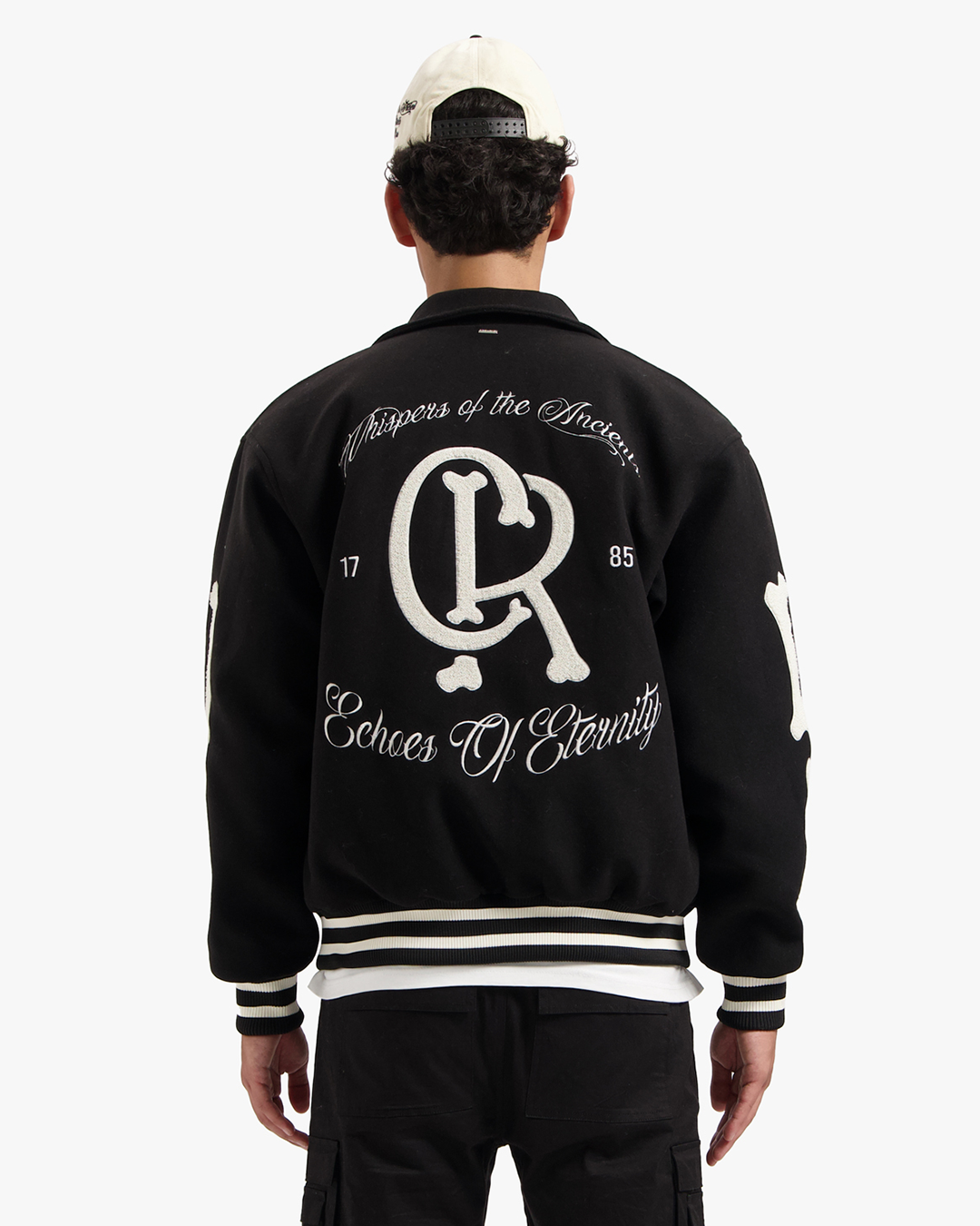 Croyez Echoes Of Eternity Varsity Jacket- Black