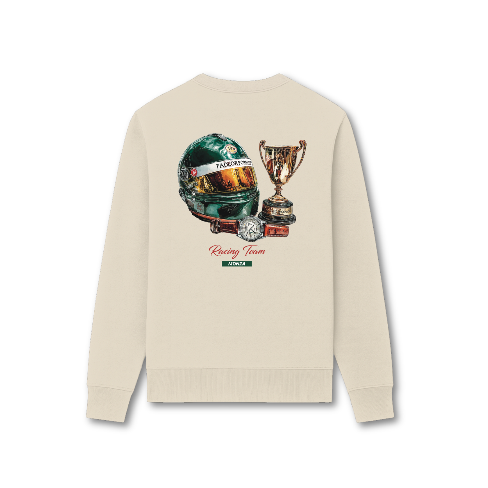 Fade Or Forever Racing Sweater- Grey