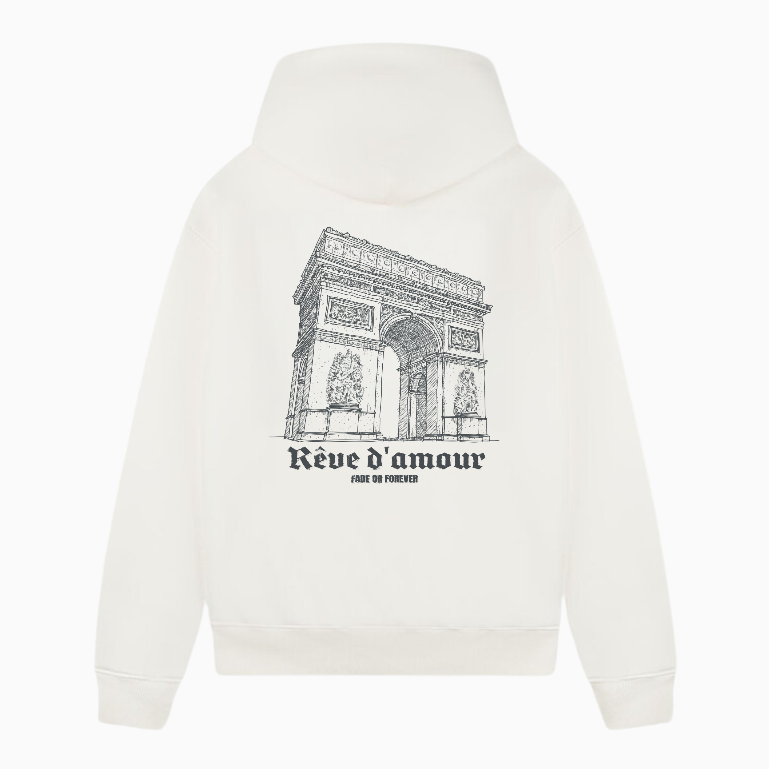 Fade Or Forever Reves Hoodie- White/Black