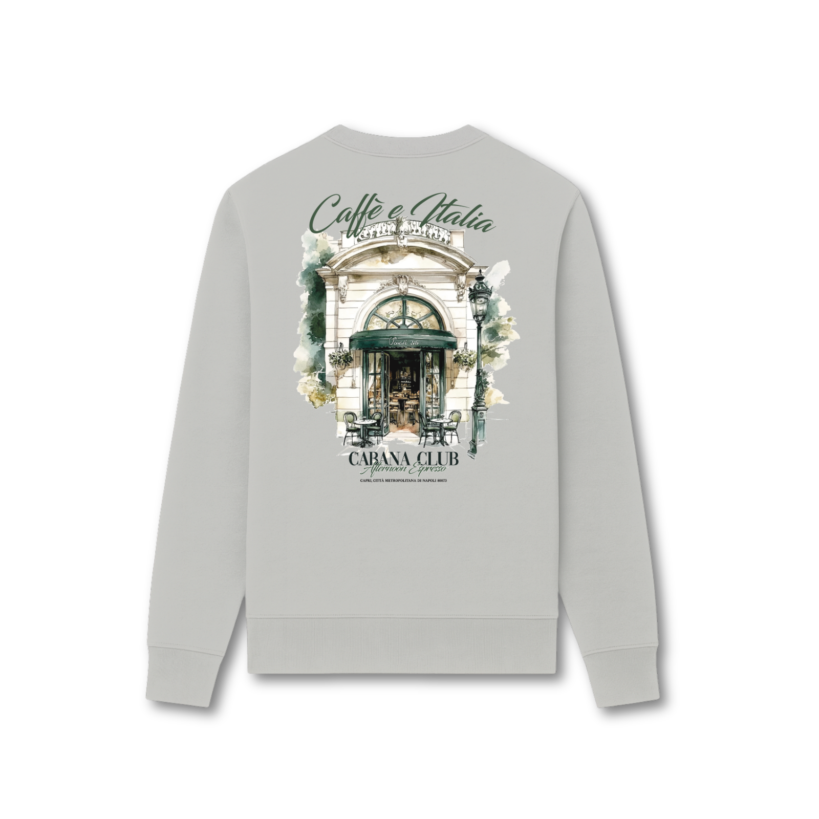 Cabana Club Cafe Italia Sweater Grijs