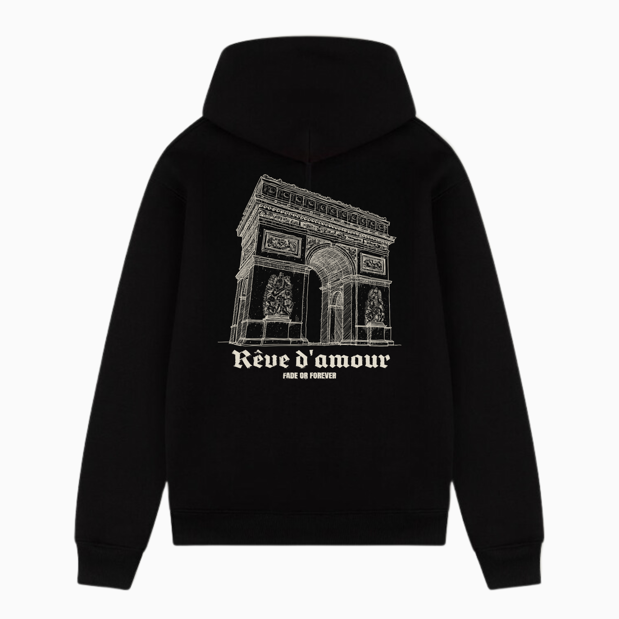 Fade Or Forever Reves Hoodie- Black/Beige