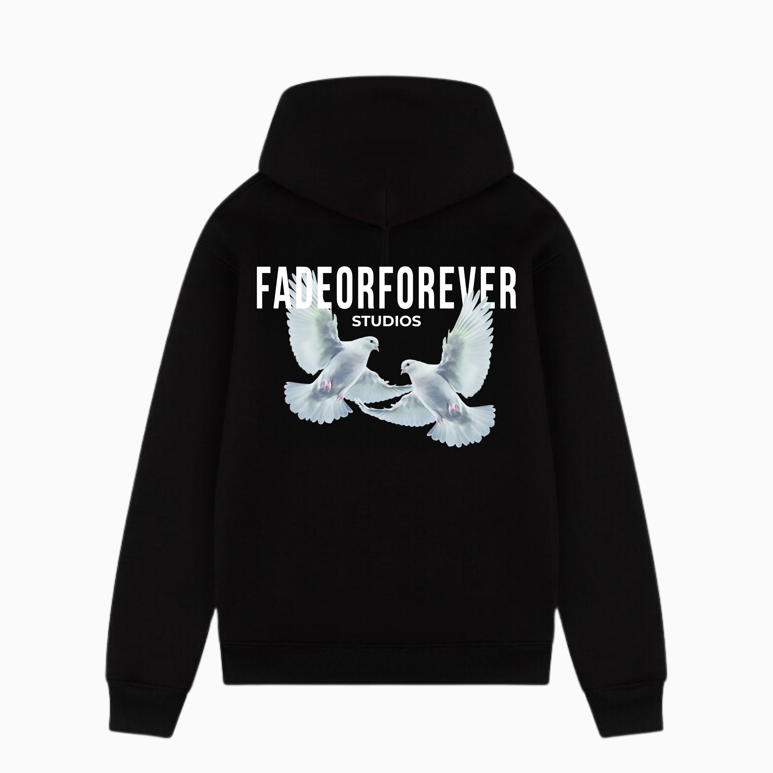 Fade Or Forever Dove Hoodie- Black