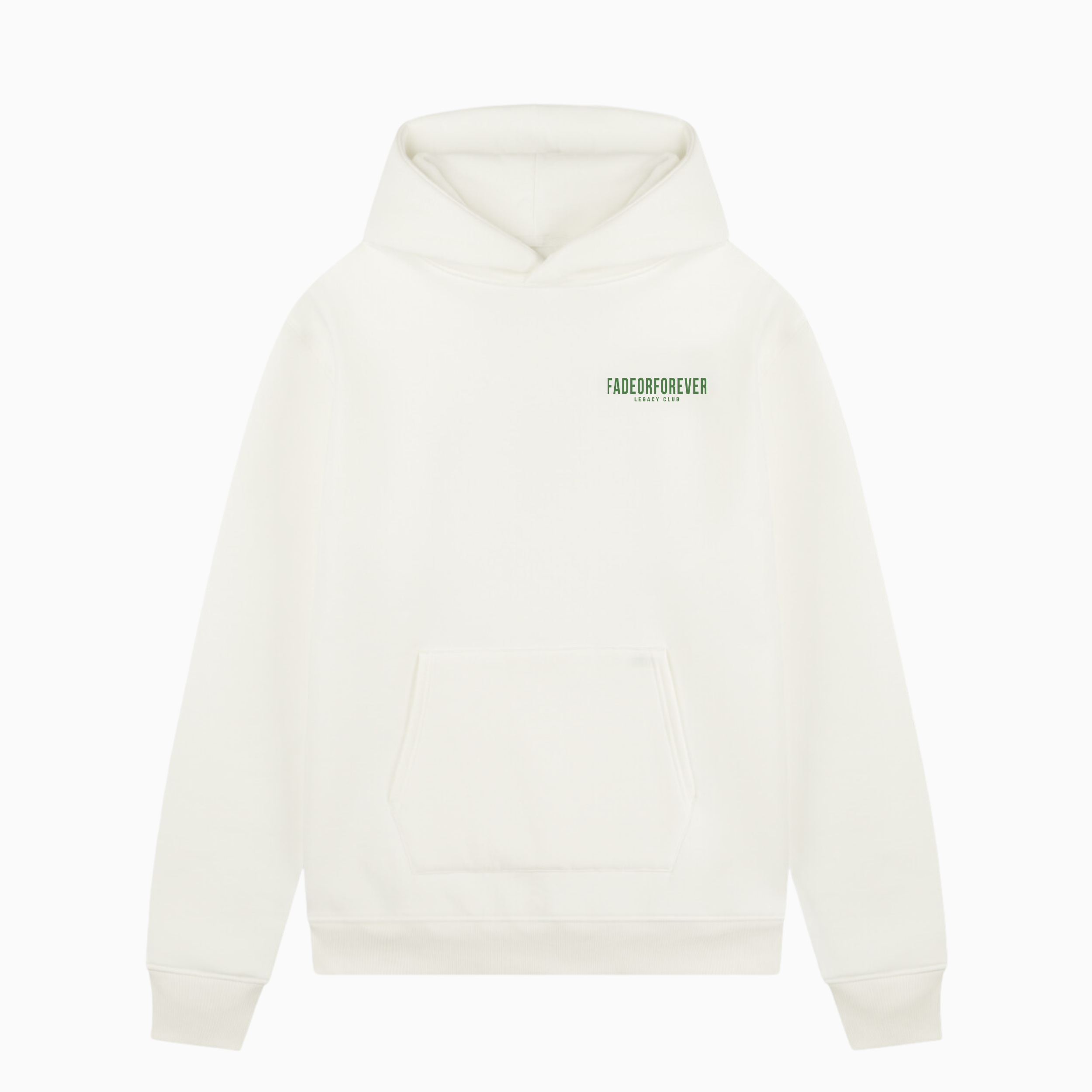 Fade Or Forever Legacy Hoodie- White/Green