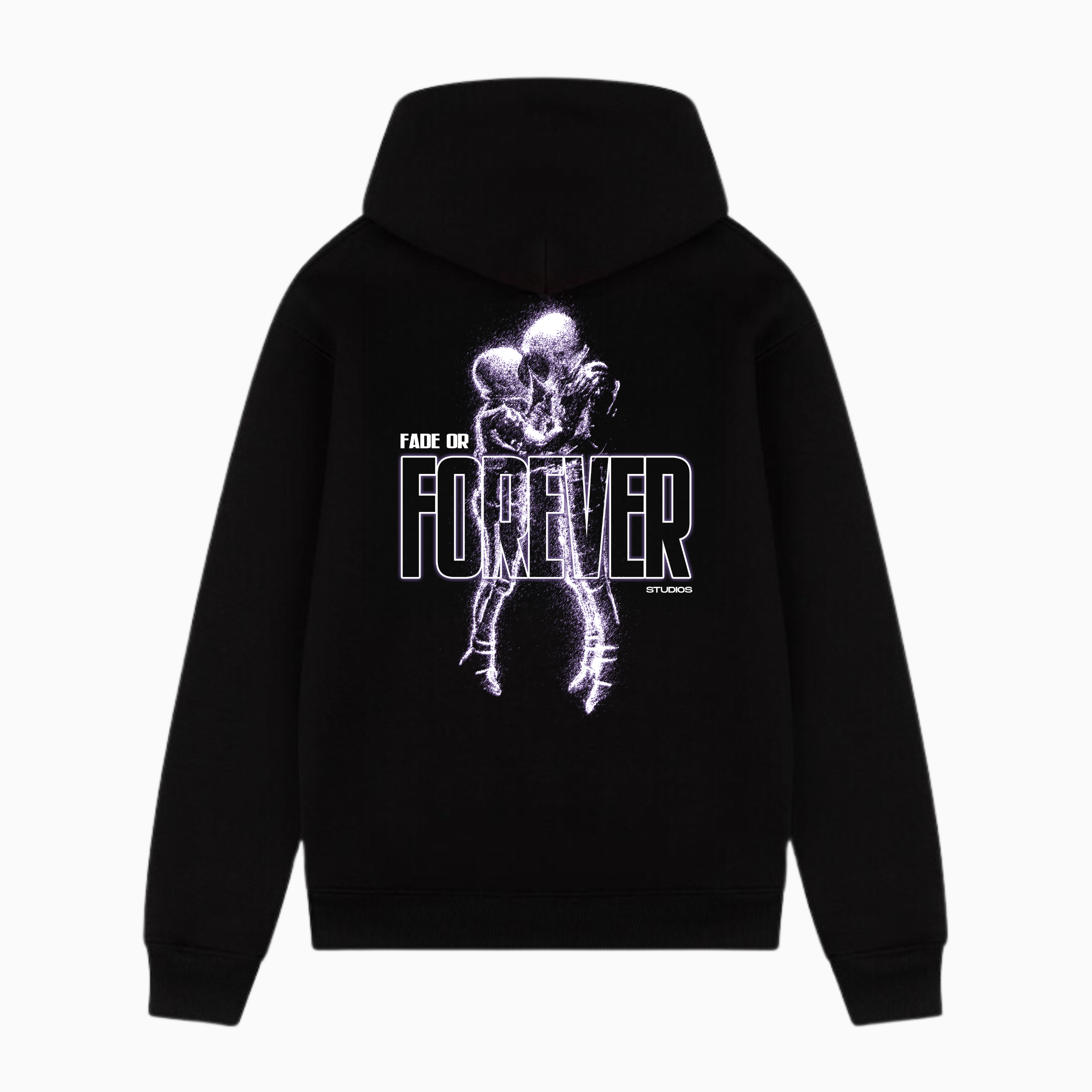 Fade Or Forever Astronaut Hoodie- Black