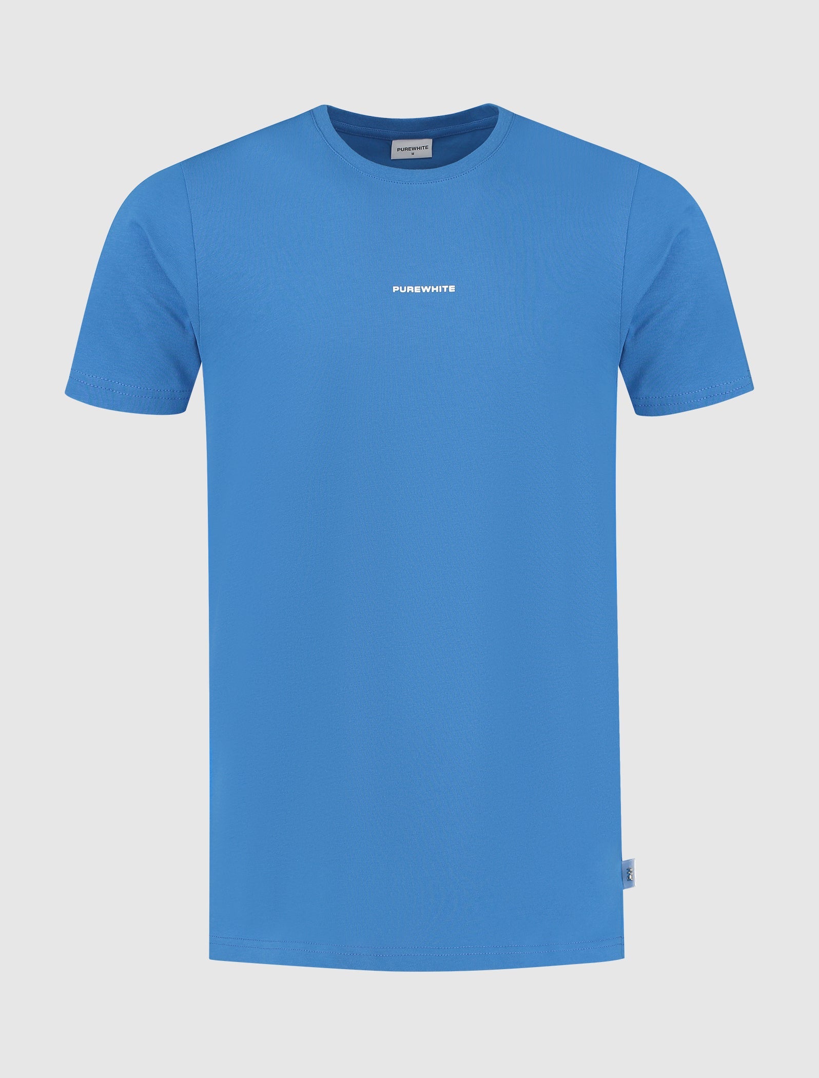 Purewhite Essential Logo T-Shirt Mid Blue