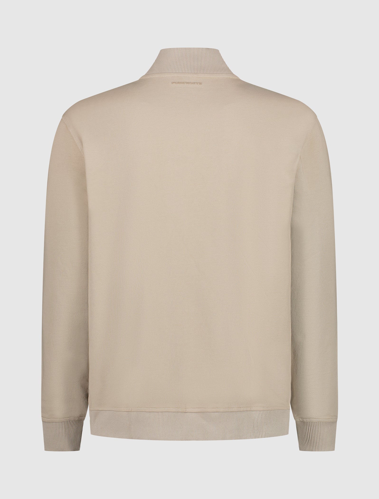 Purewhite Embroidered Zip-Up Sweater Zand