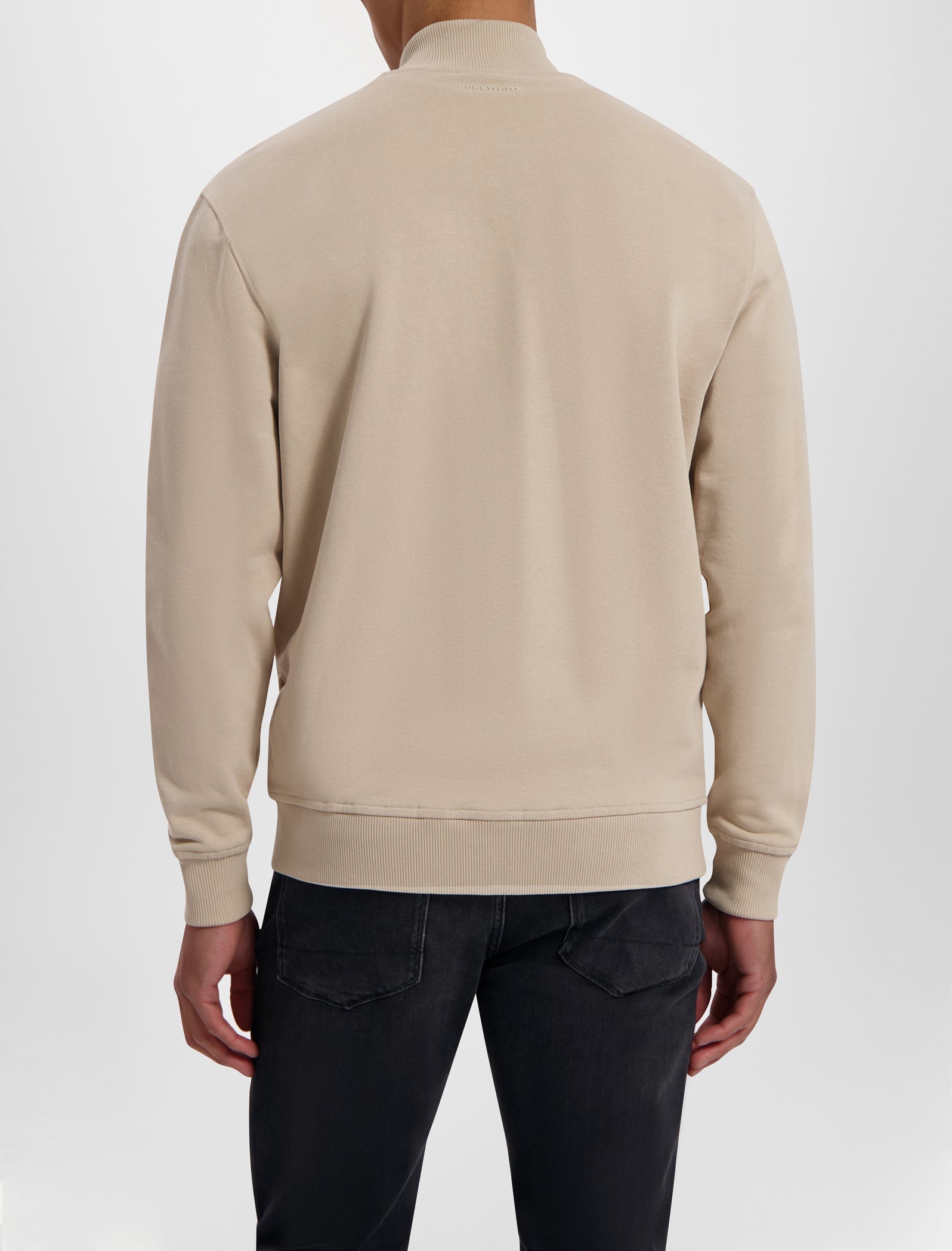 Purewhite Embroidered Zip-Up Sweater Zand
