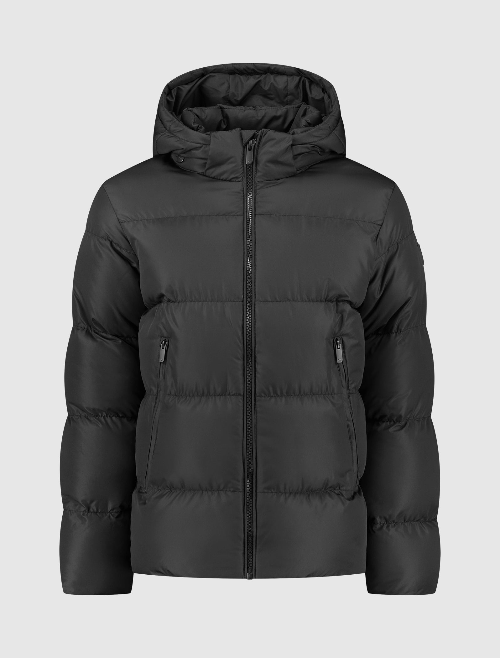 Purewhite Short Padded Jacket Zwart