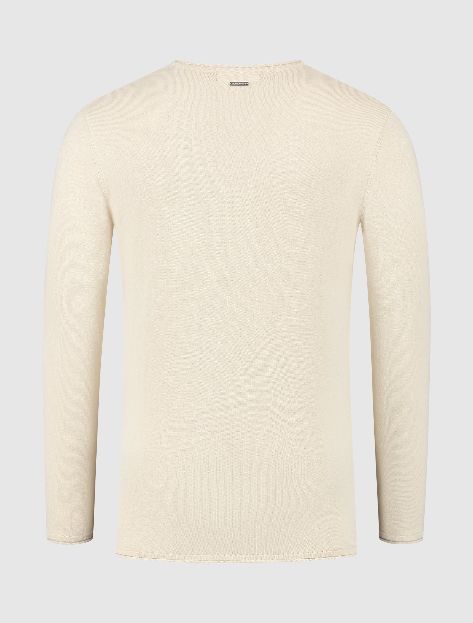 Purewhite Essential Garment Dye Knit Sweater Ecru