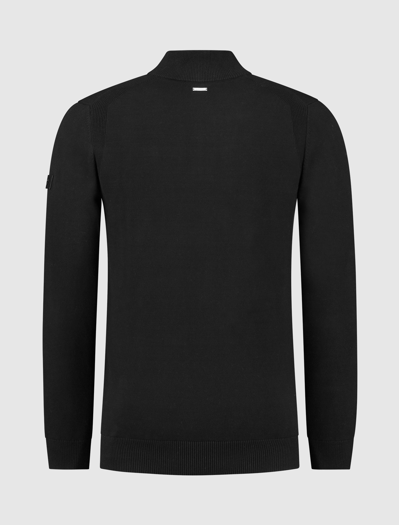 Purewhite Knit Halfzip Sweater Zwart