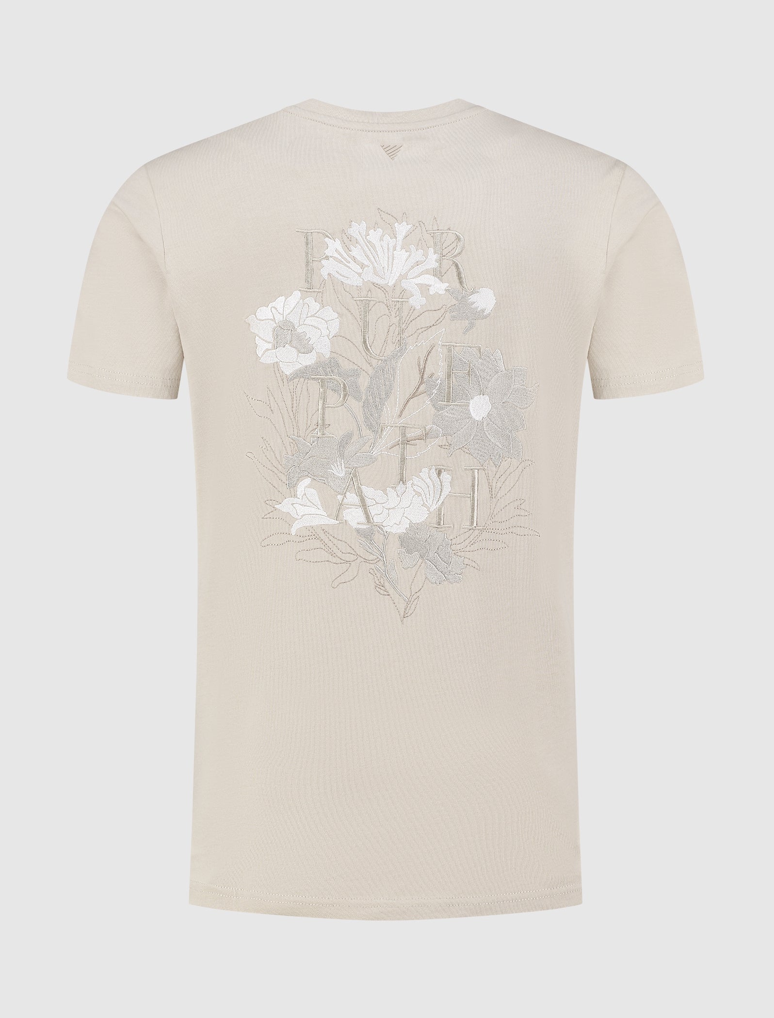 Pure Path Floral Embroidery T-shirt