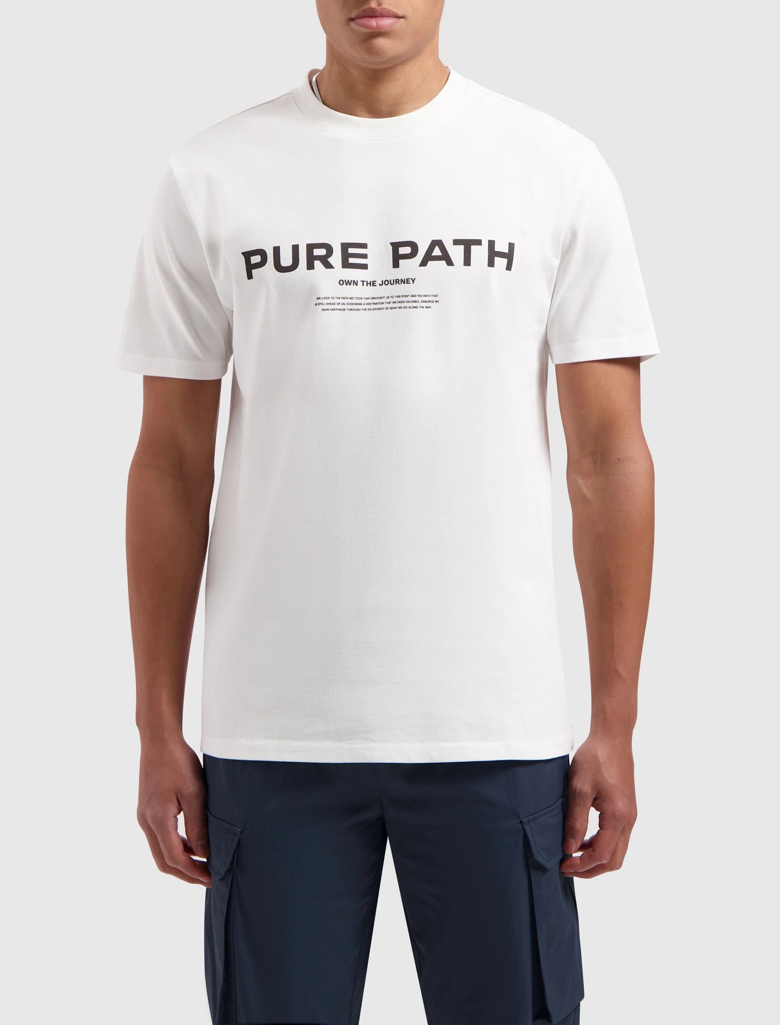 Pure Path Signature T-Shirt Wit