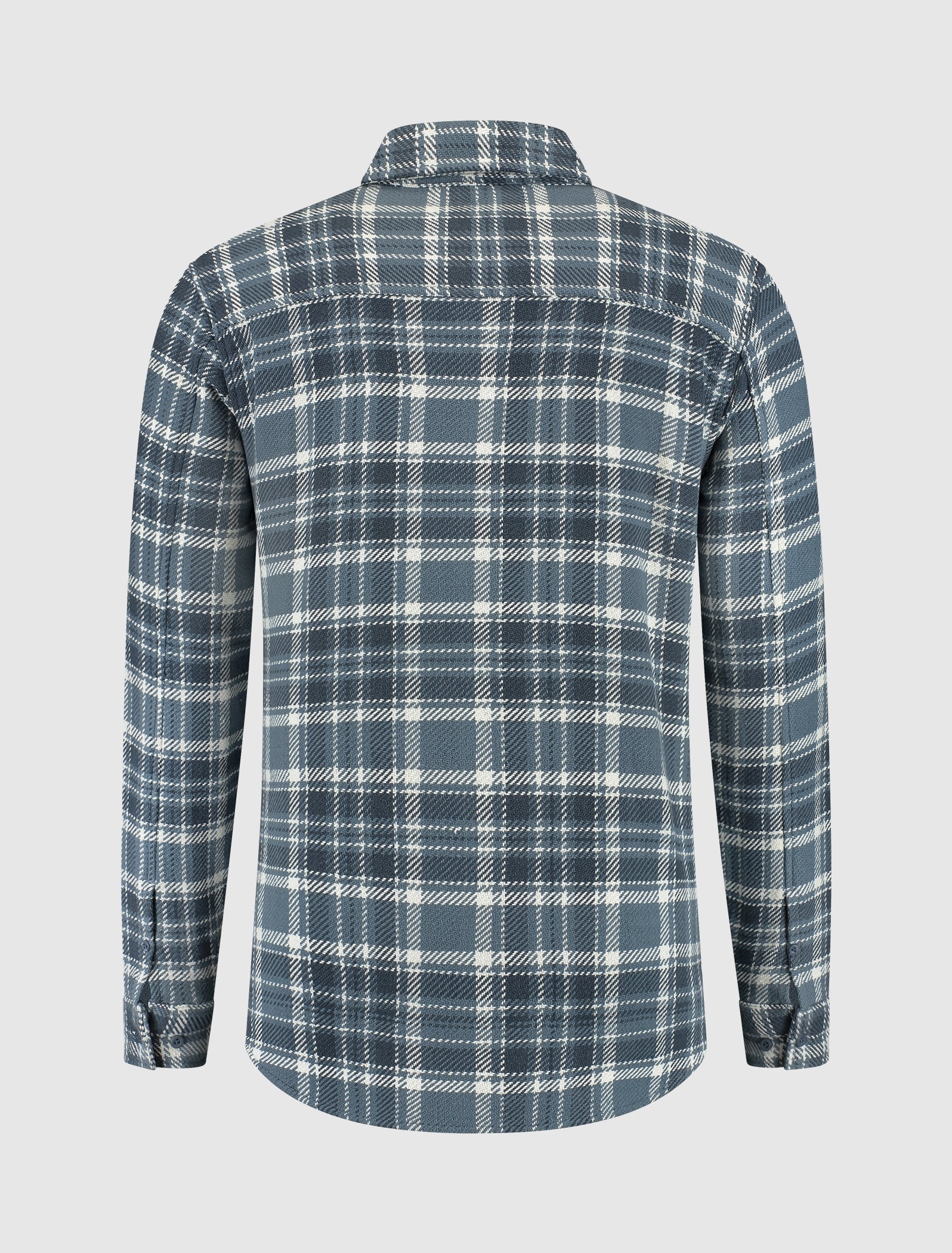 Pure Path Checked Shirt- Blue