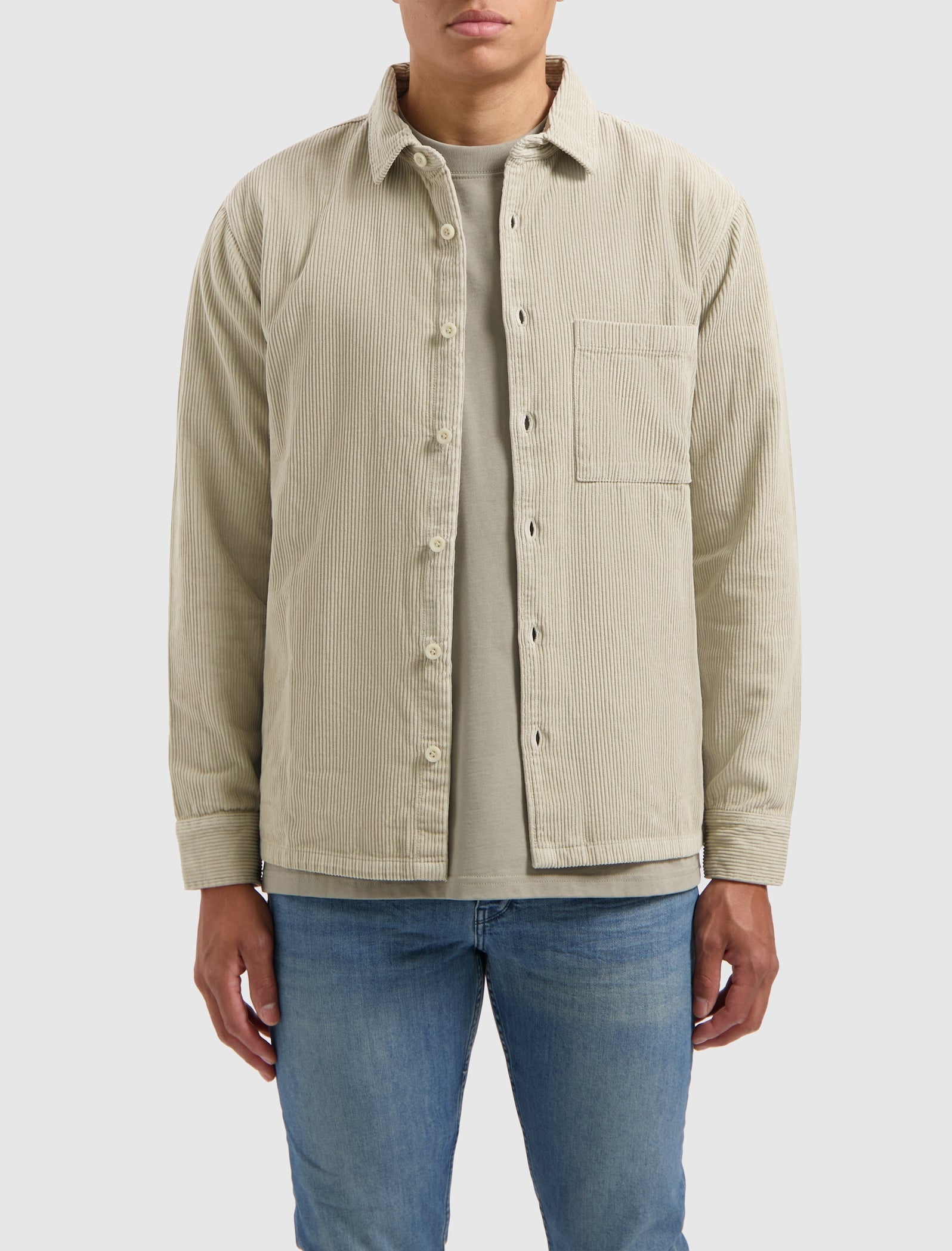 Pure Path Overshirt- Light Army