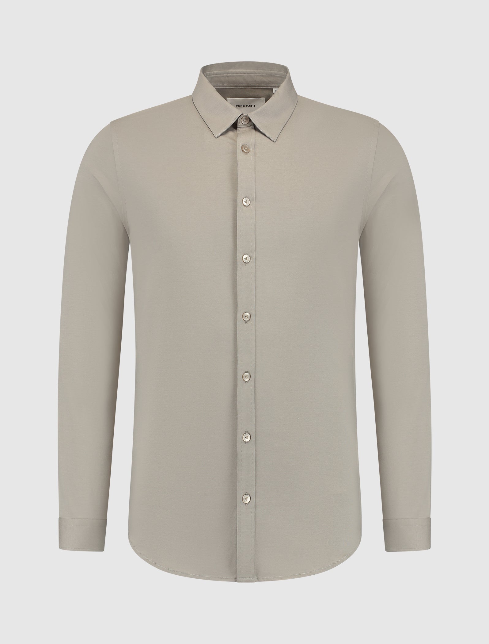 Pure Path Jersey Shirt- Taupe