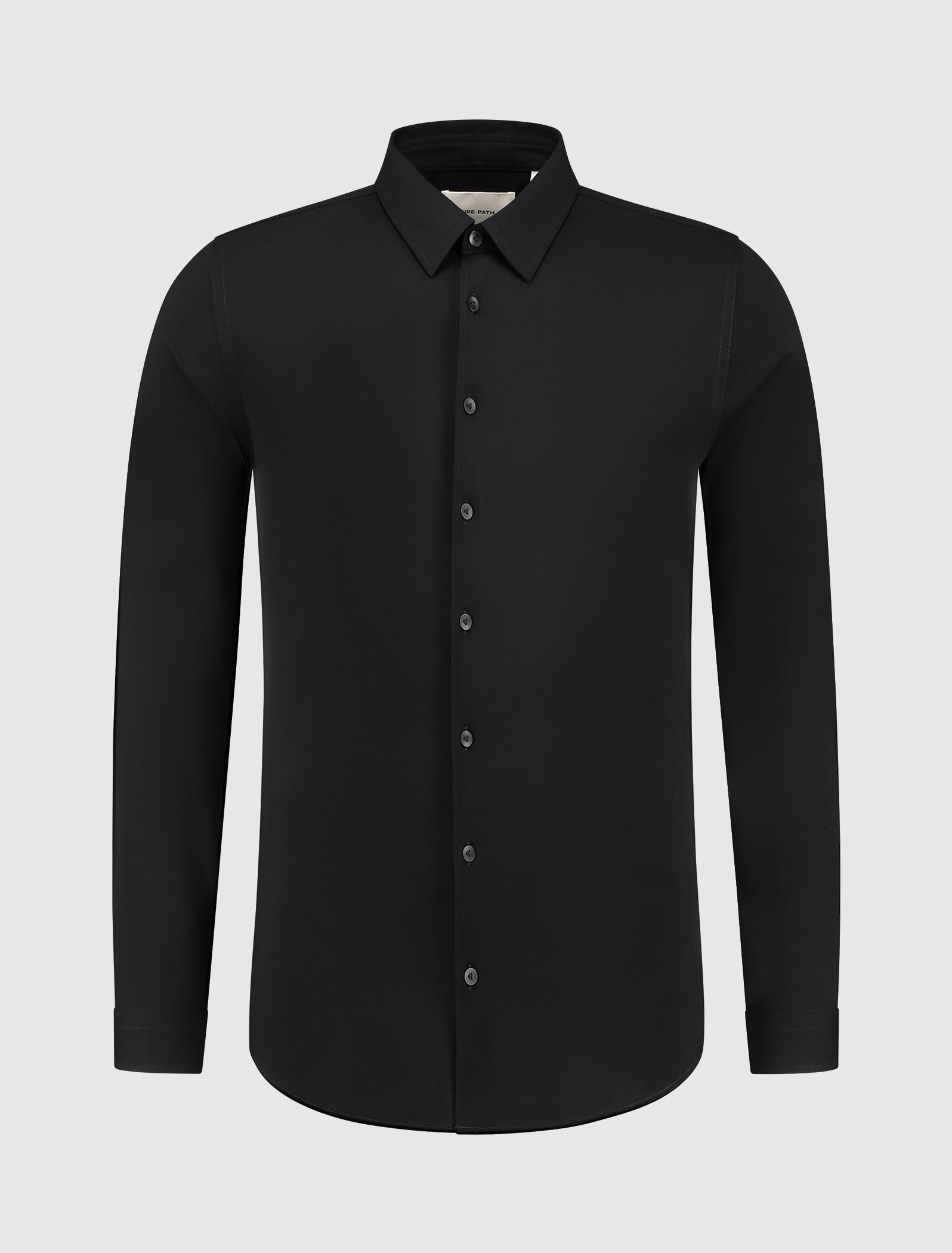 Pure Path Pique Shirt- Black