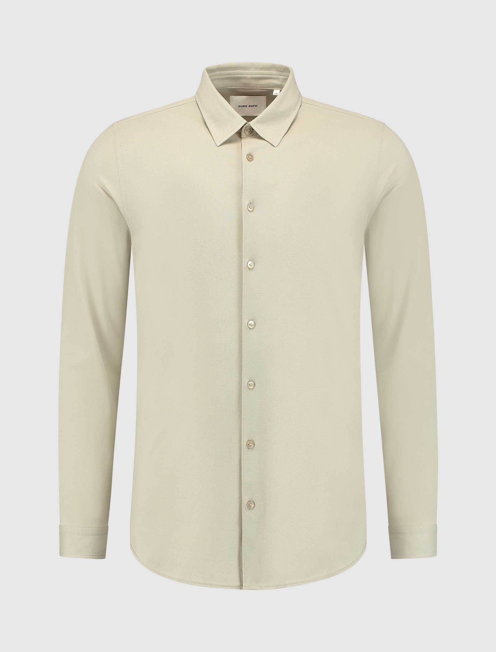 Pure Path Pique Shirt- Light Army