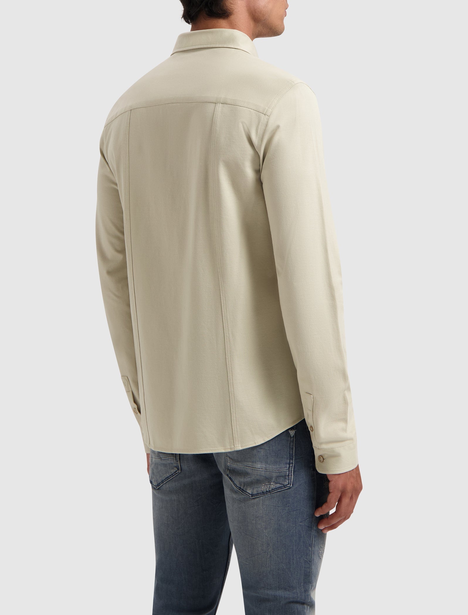 Pure Path Pique Shirt- Light Army