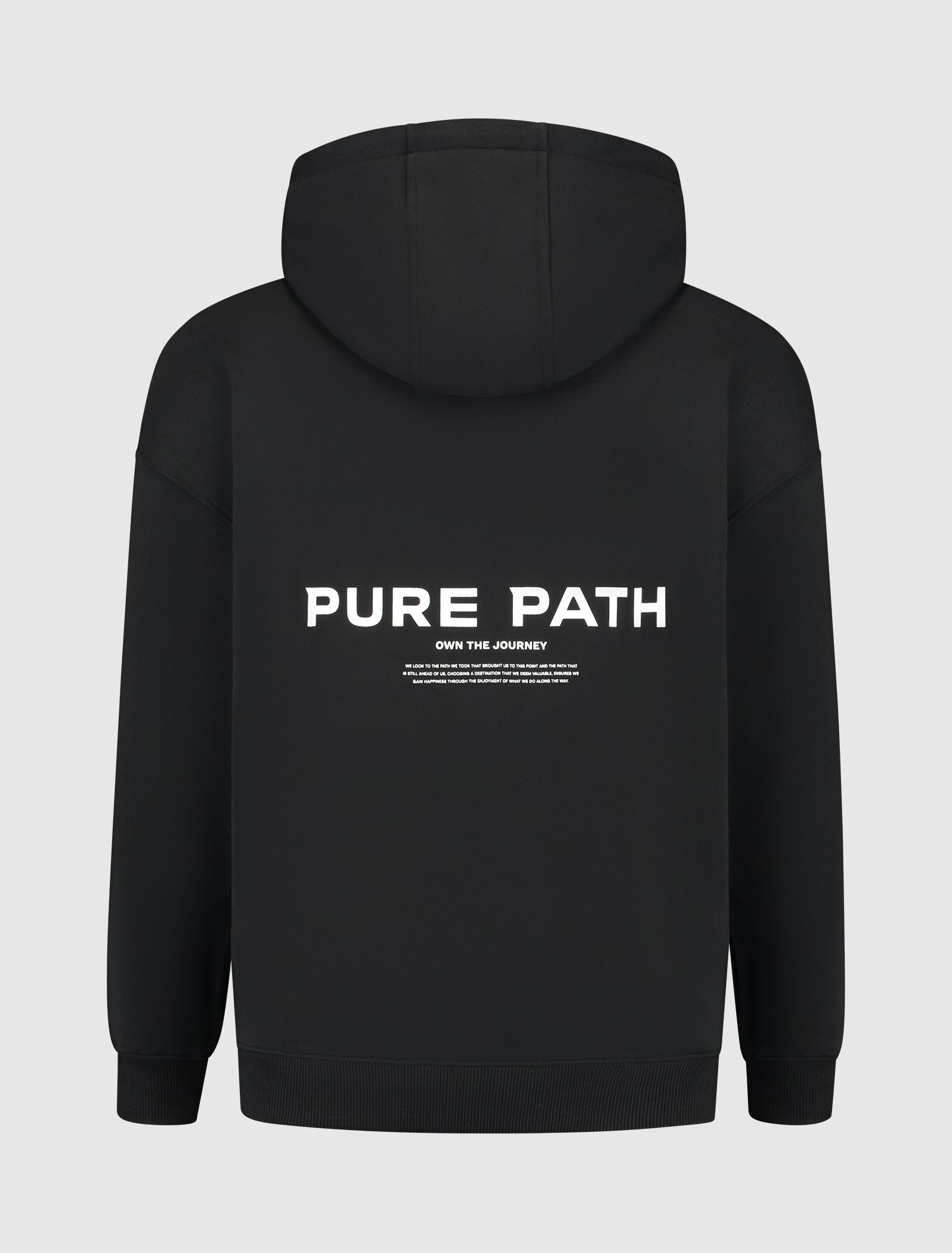 Pure Path Signature Hoodie- Black