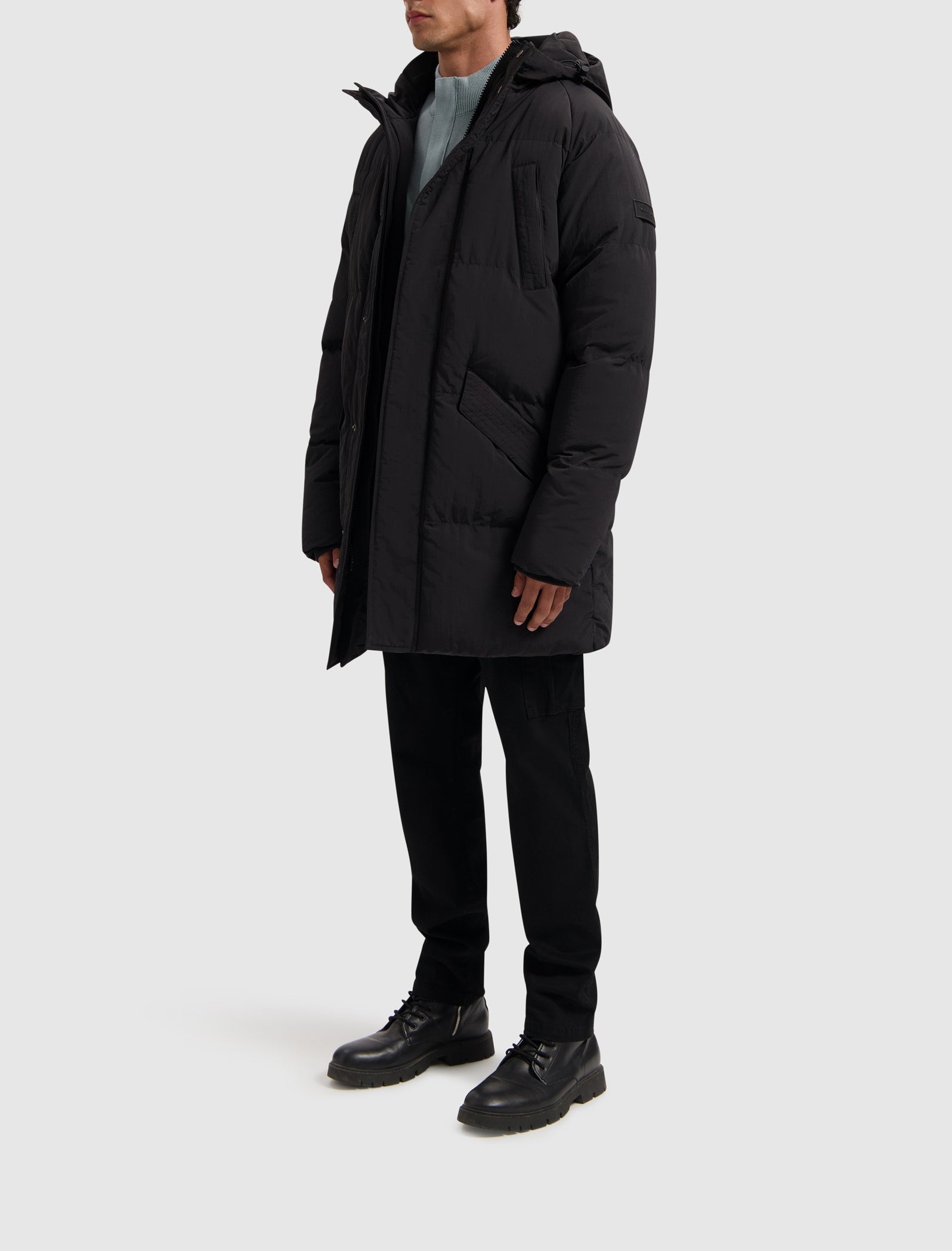 Pure Path Activewear Parka- Black